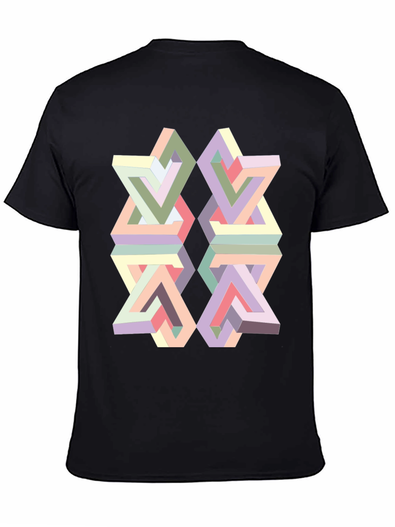 Optical Illusion Geometric T-Shirt