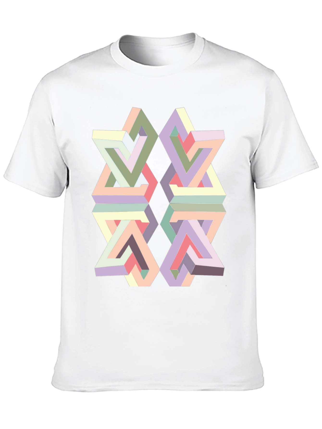 Optical Illusion Geometric T-Shirt