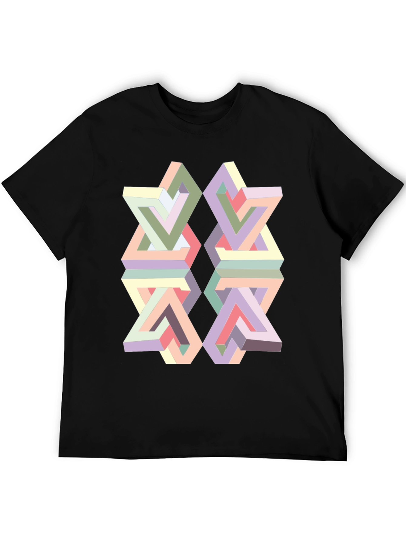 Optical Illusion Geometric T-Shirt