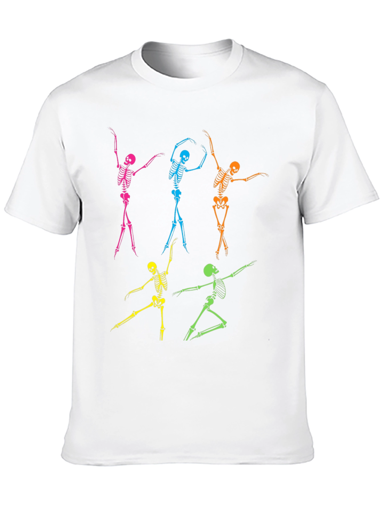 Dancing Skeleton Graphic T-Shirt - Funky Halloween Tee