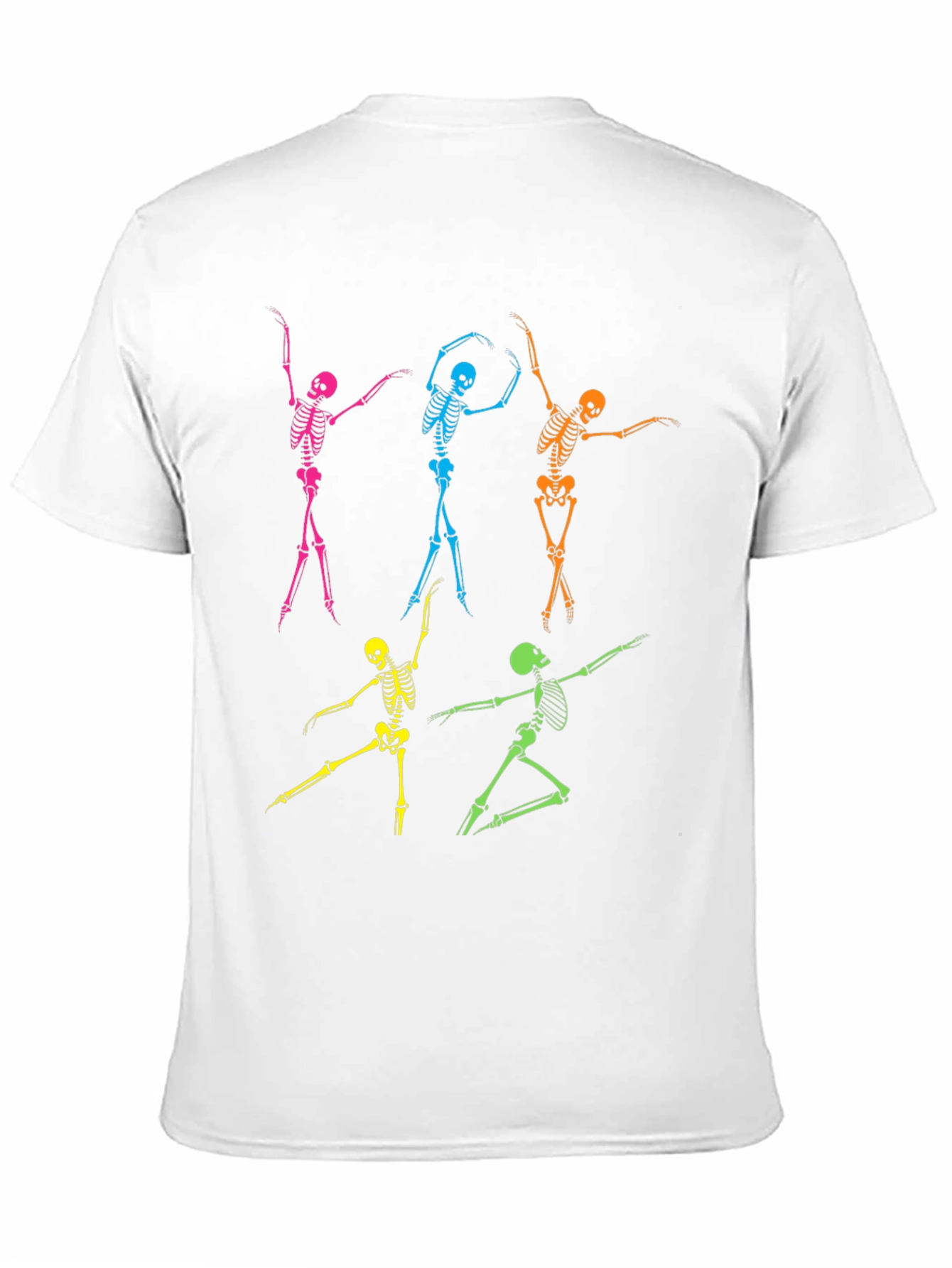 Dancing Skeleton Graphic T-Shirt - Funky Halloween Tee