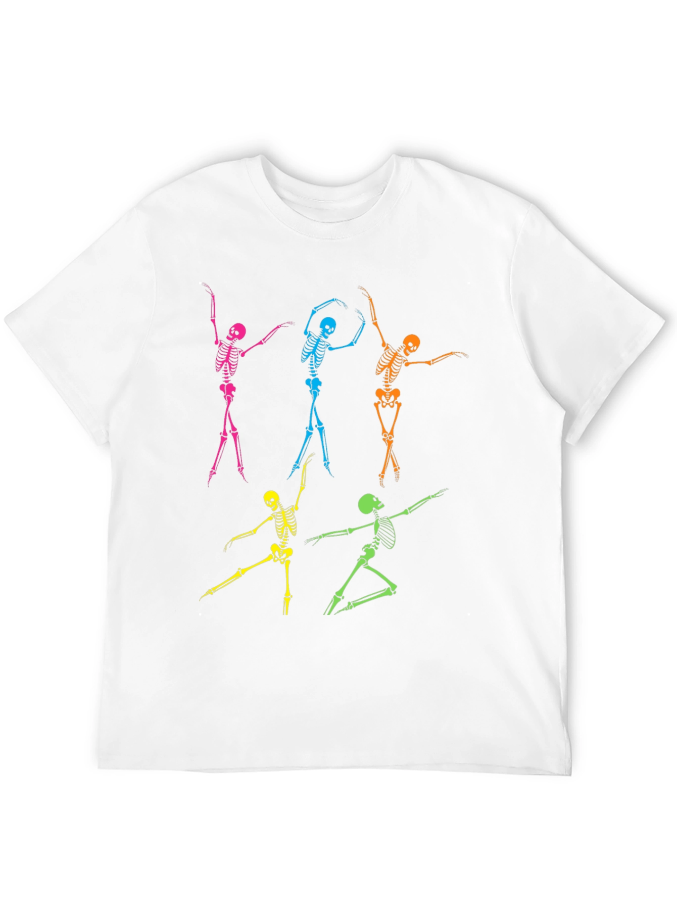 Dancing Skeleton Graphic T-Shirt - Funky Halloween Tee