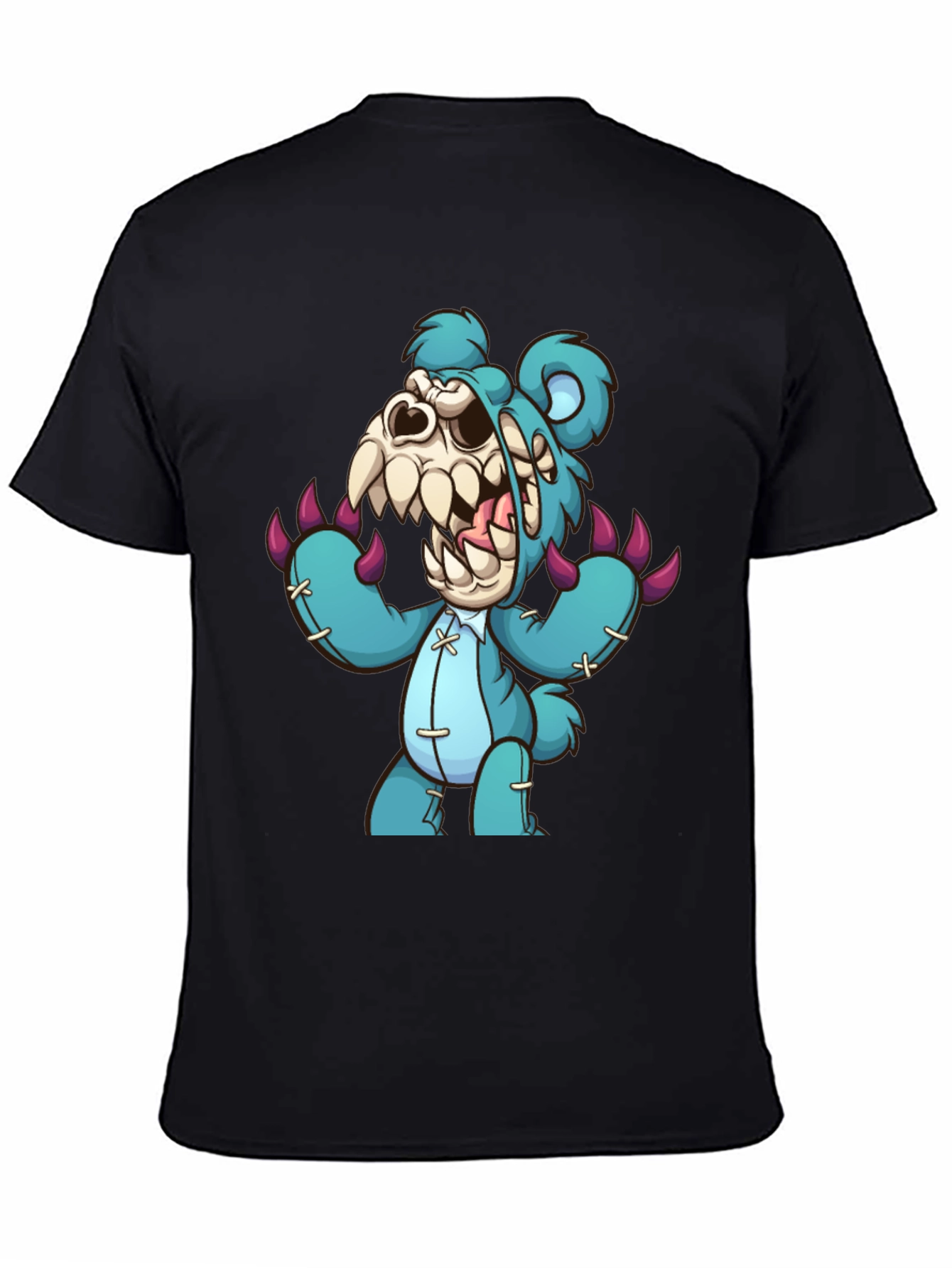 Zombie Teddy Bear Graphic T-Shirt - Mens