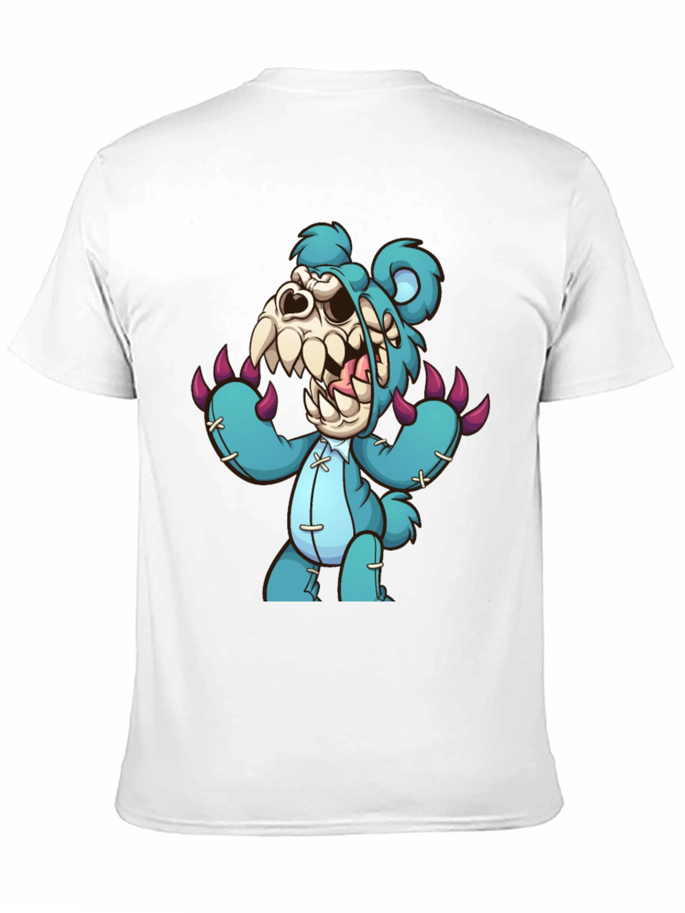 Zombie Teddy Bear Graphic T-Shirt - Mens