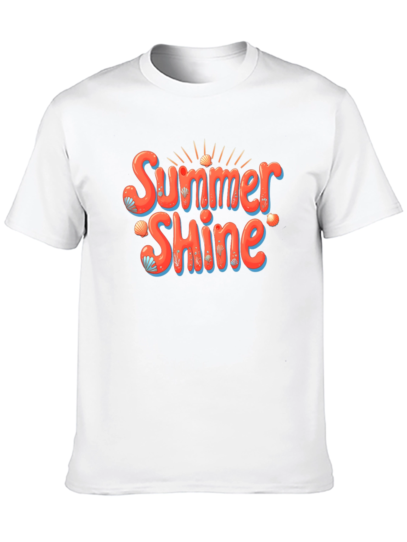 Summer Shine Graphic Tee -  Mens Black T-Shirt