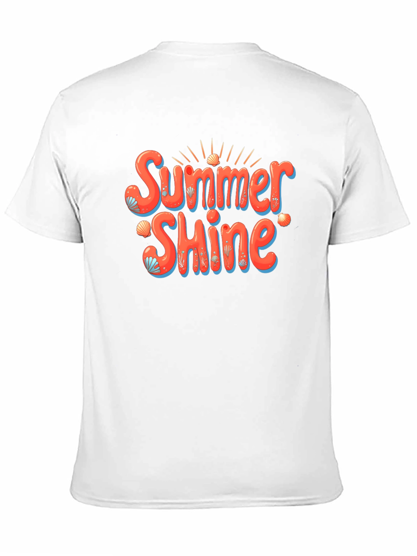Summer Shine Graphic Tee -  Mens Black T-Shirt