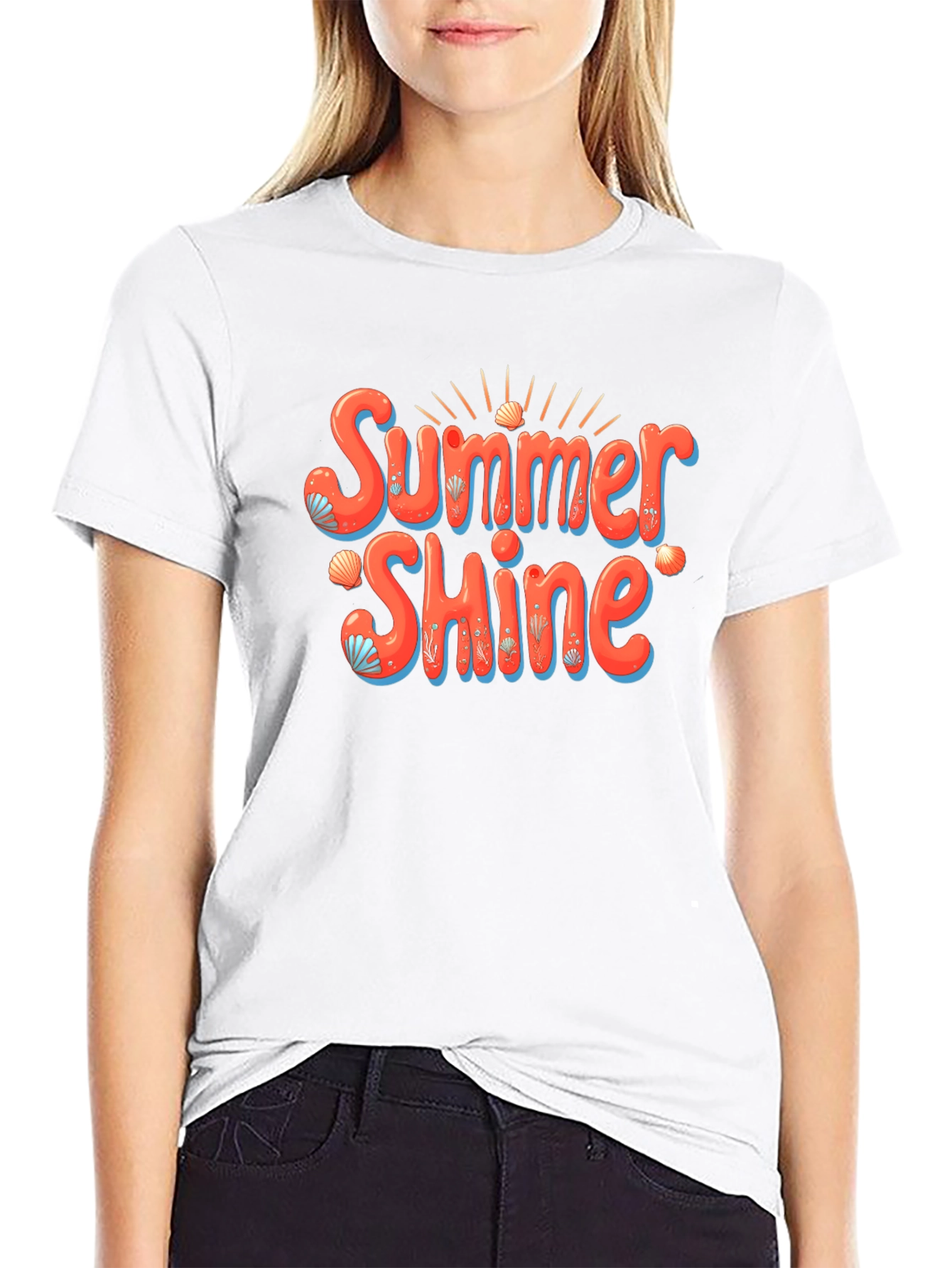 Summer Shine Graphic Tee -  Mens Black T-Shirt