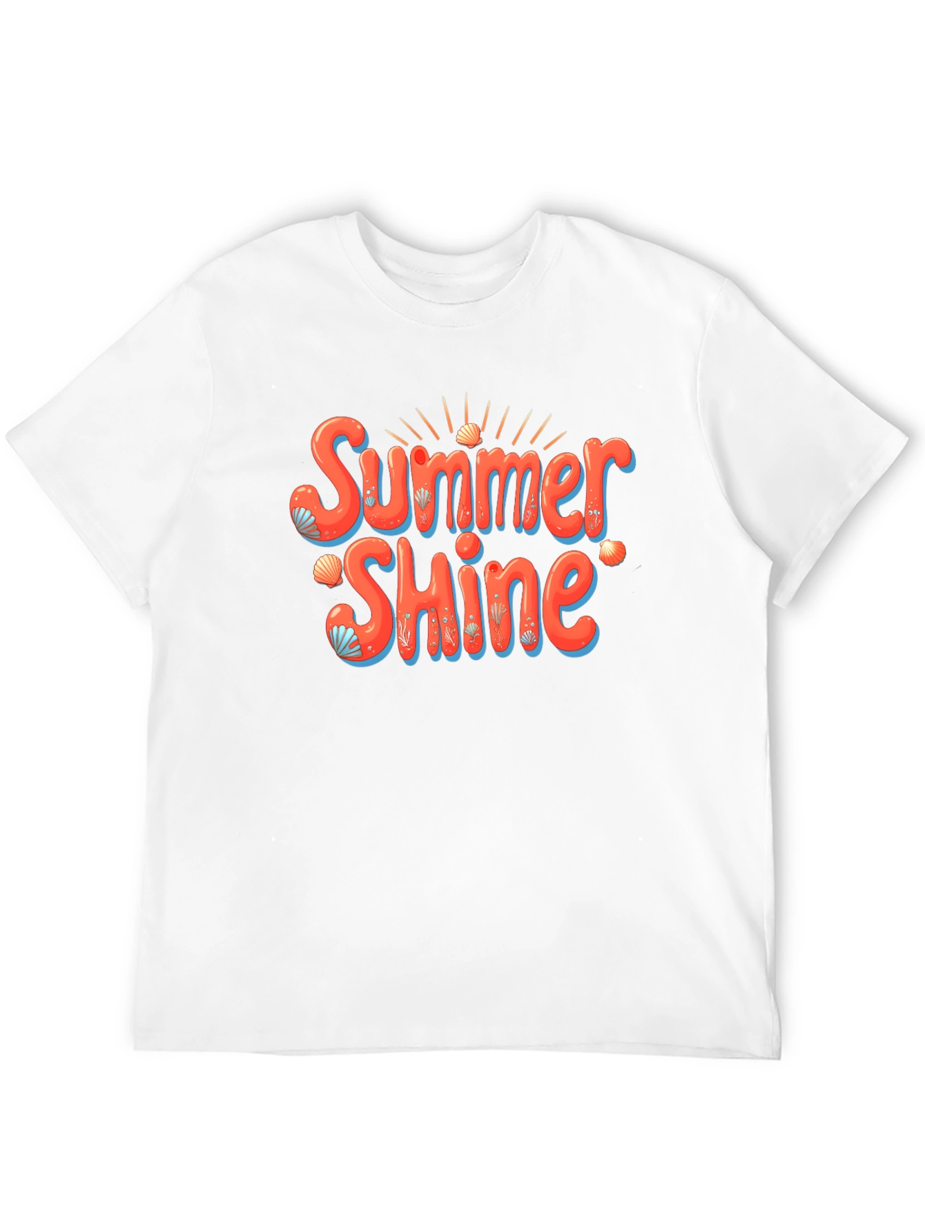 Summer Shine Graphic Tee -  Mens Black T-Shirt