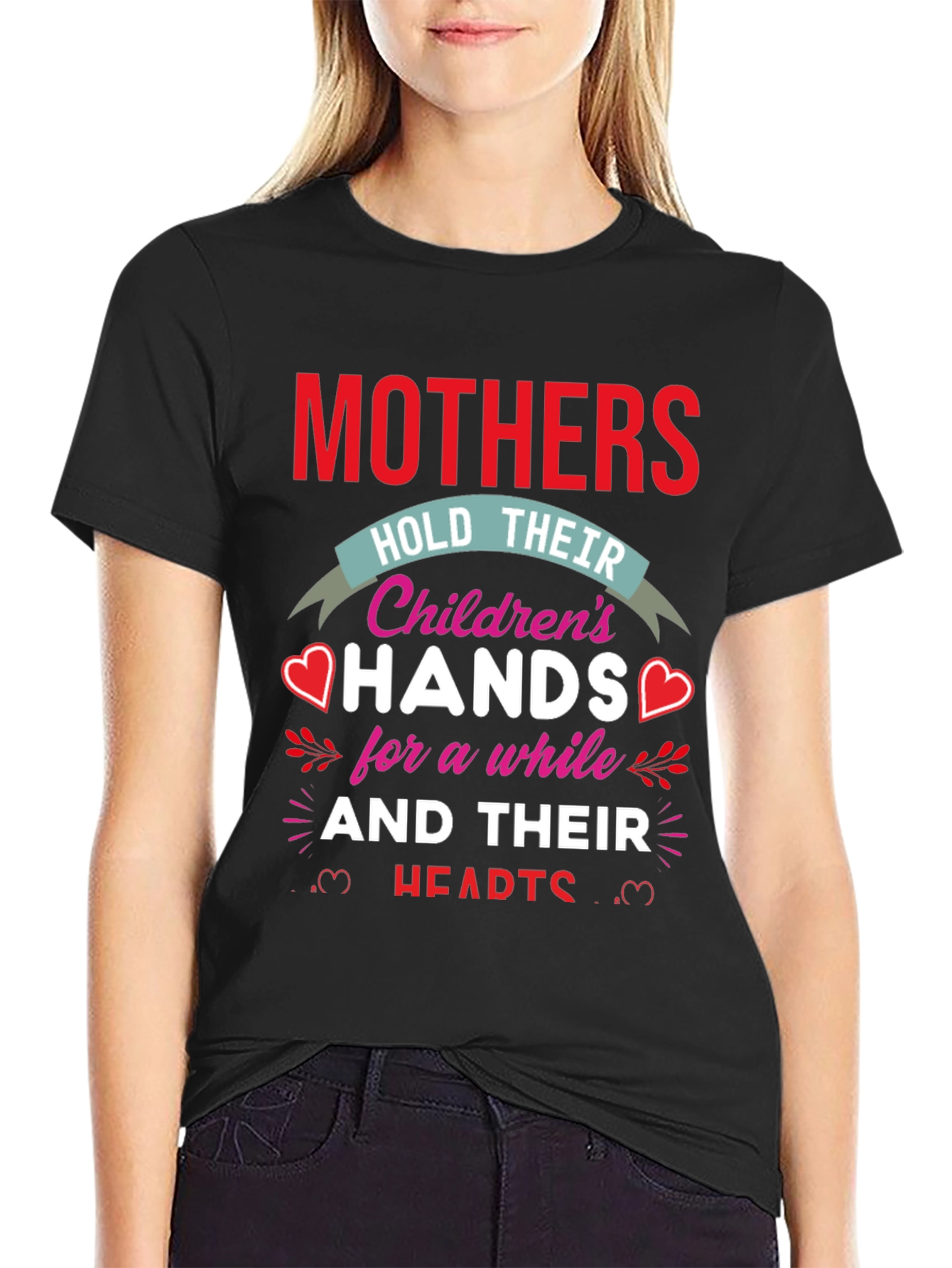 Mothers Hold Hands Graphic T-Shirt