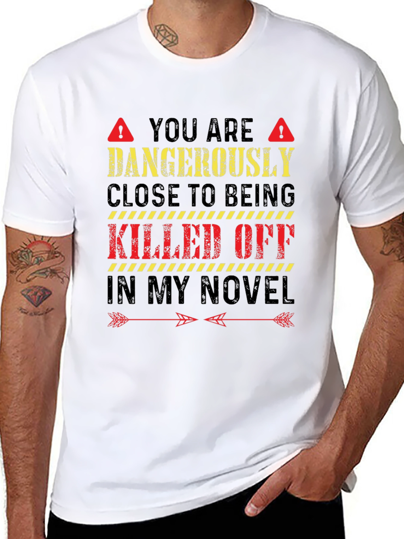 Dangerously Close Novel Writer T-Shirt