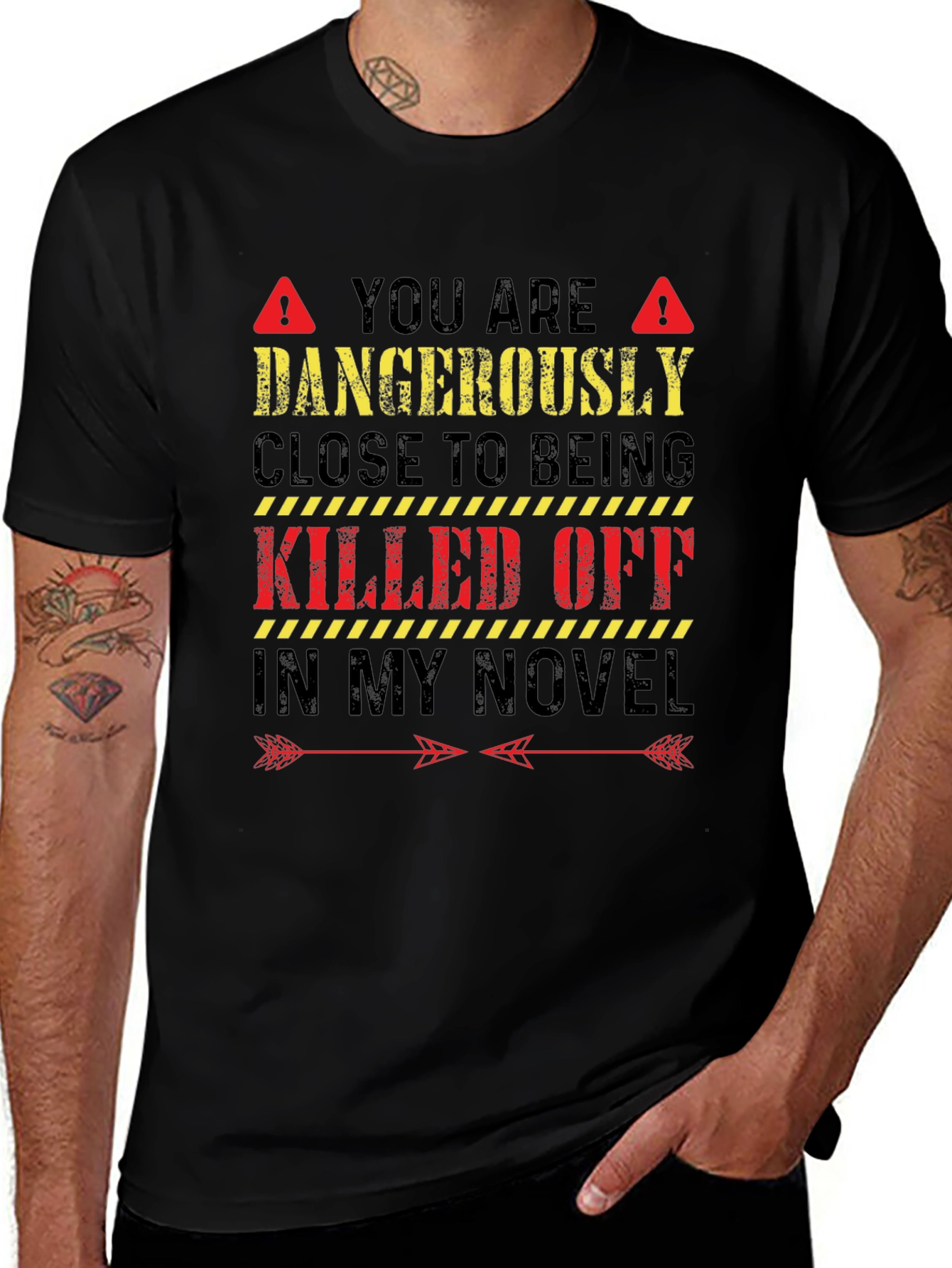 Dangerously Close Novel Writer T-Shirt