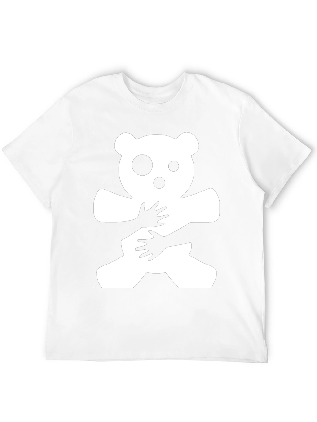 Hug Me Bear Graphic T-Shirt - Black