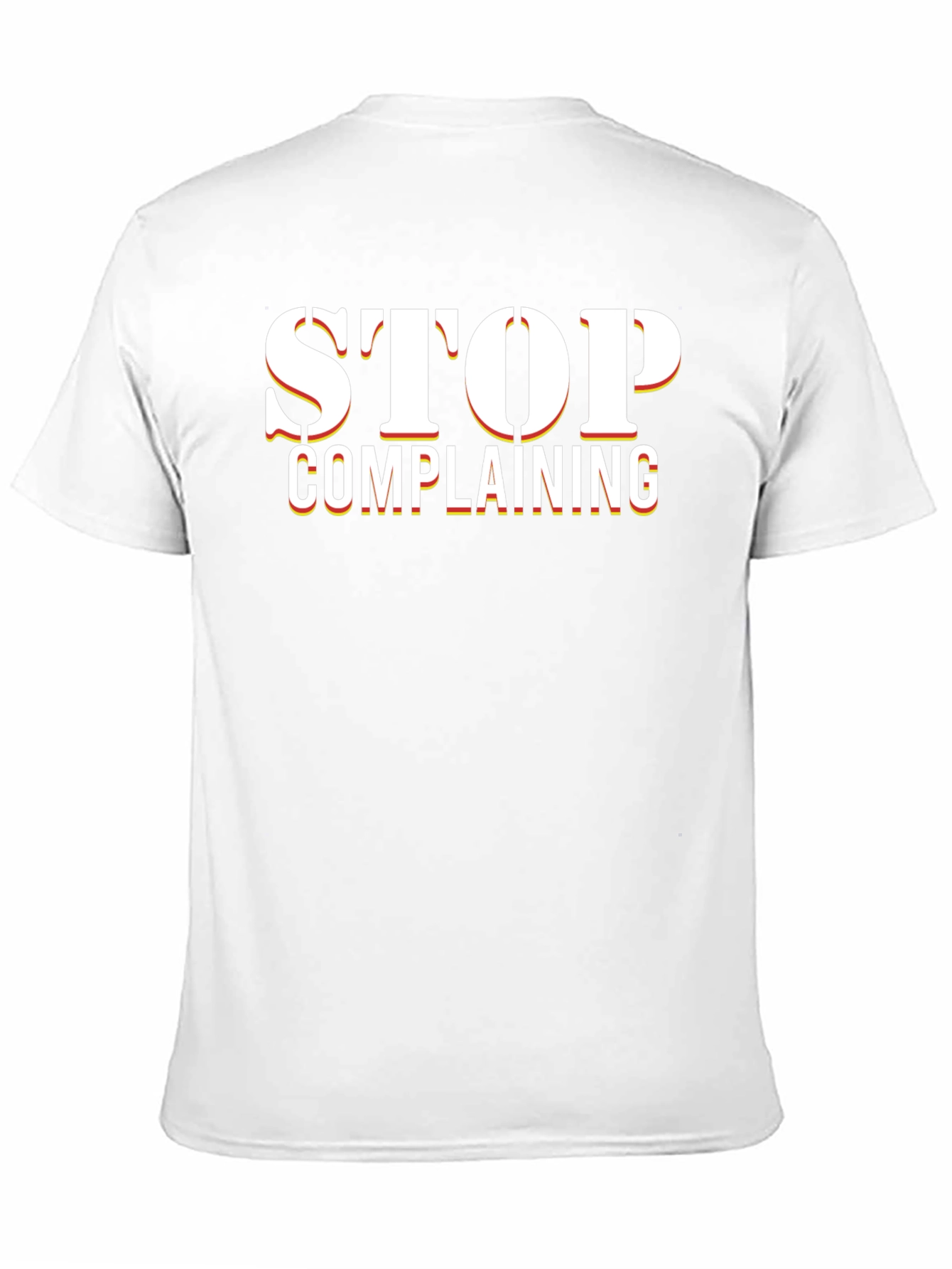 Stop Complaining Black Graphic Tee