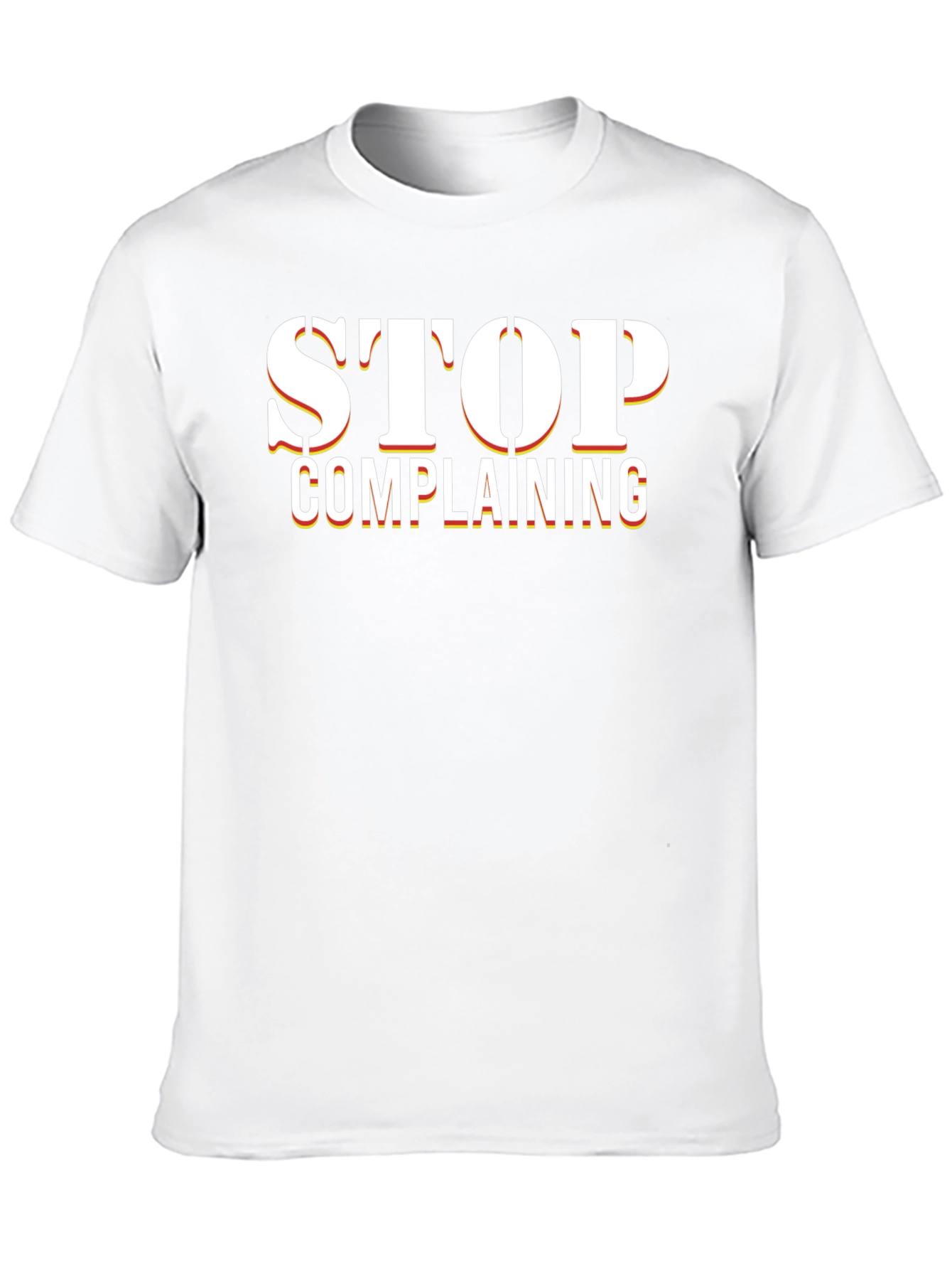 Stop Complaining Black Graphic Tee