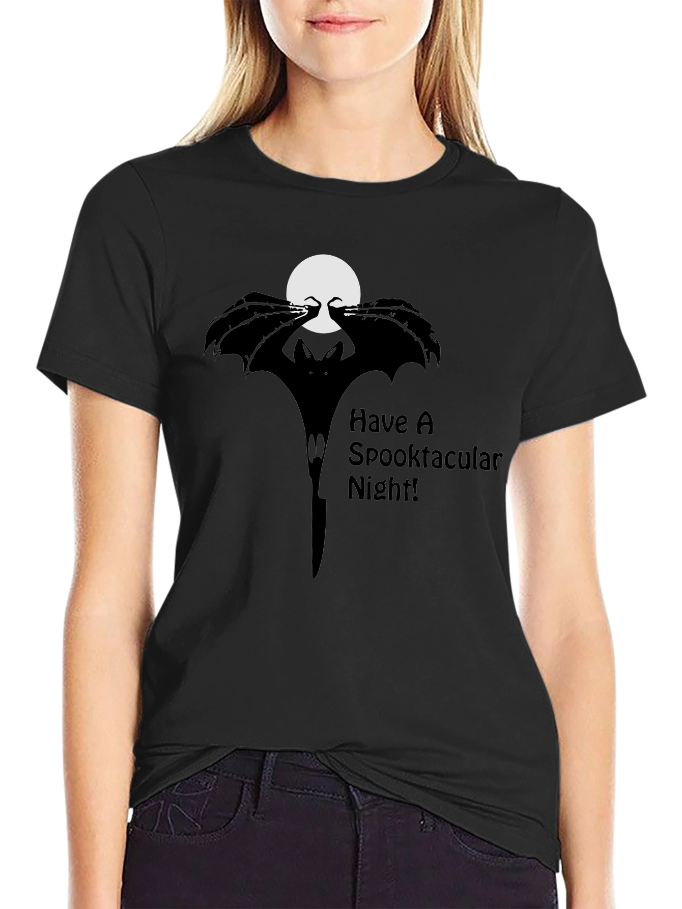 Spooktacular Night Bat Graphic Tee
