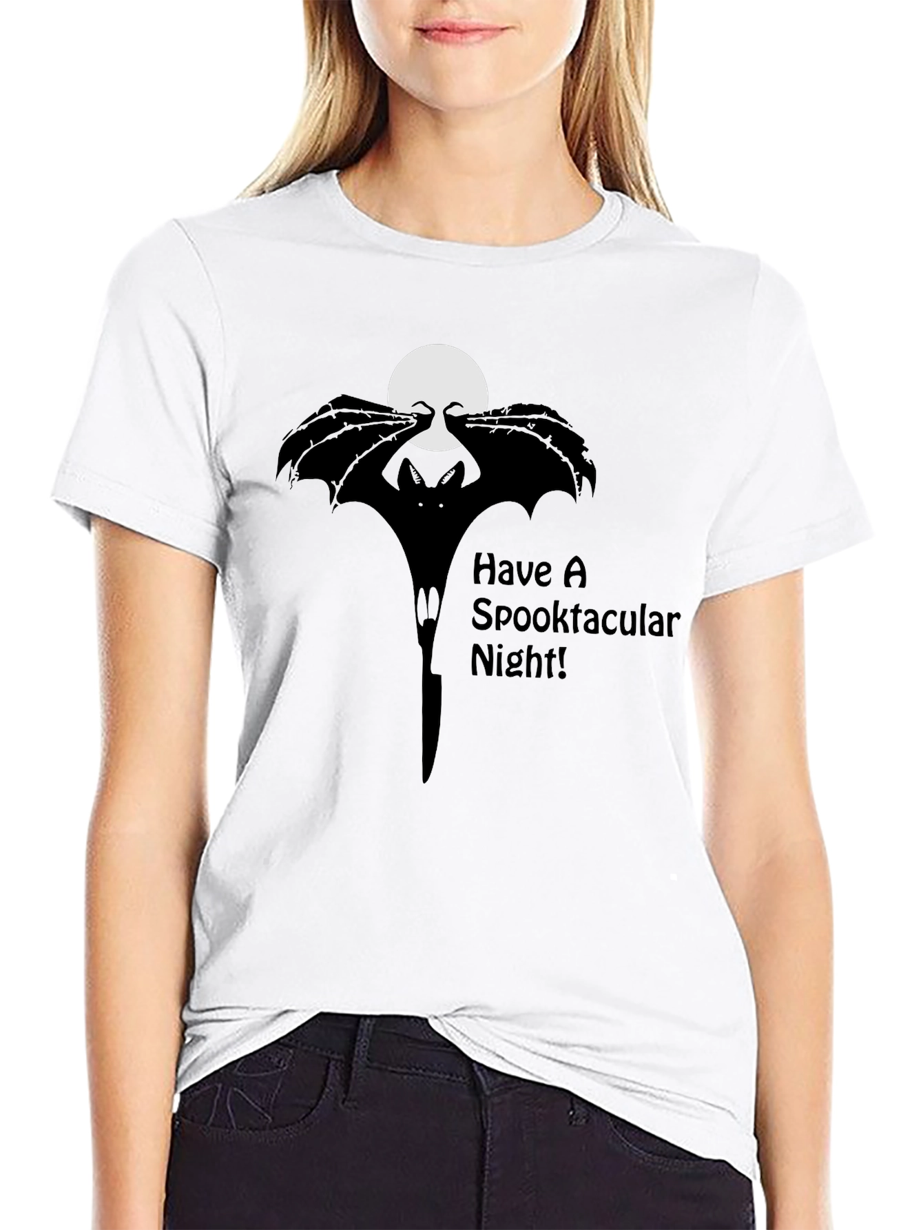 Spooktacular Night Bat Graphic Tee