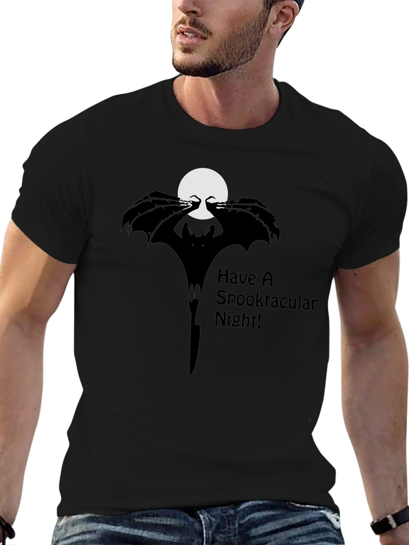 Spooktacular Night Bat Graphic Tee