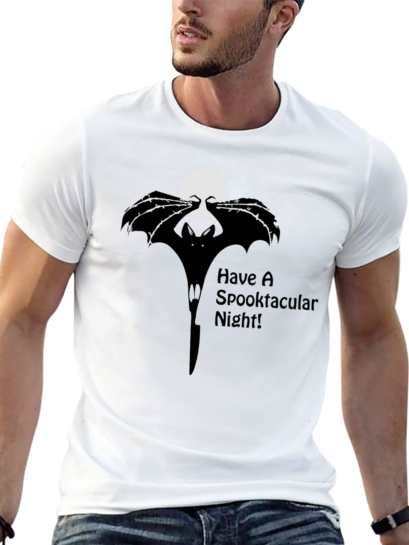 Spooktacular Night Bat Graphic Tee