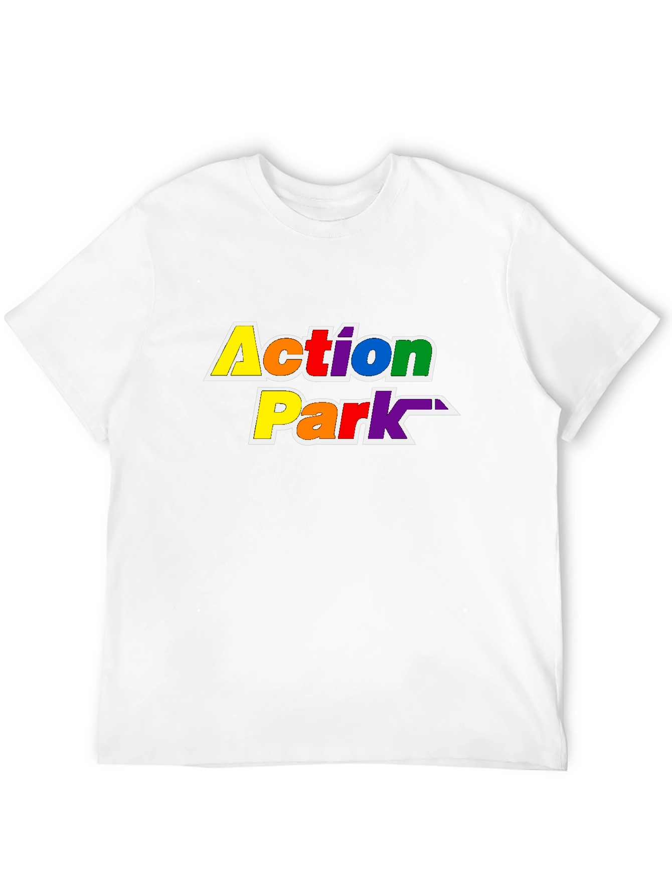 Action Park Rainbow Graphic Tee - Black