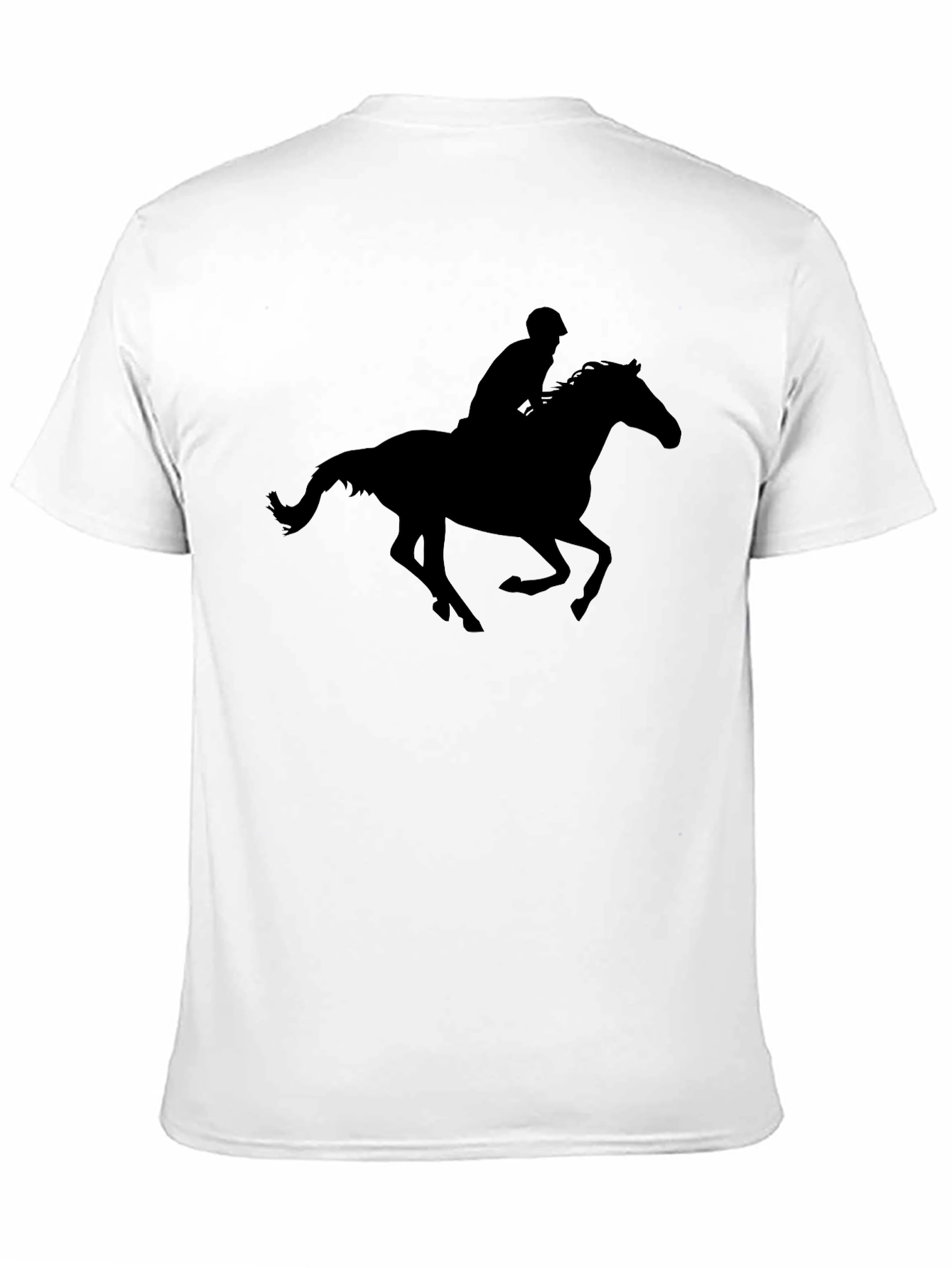 Equestrian Silhouette T-Shirt - Black Graphic Tee
