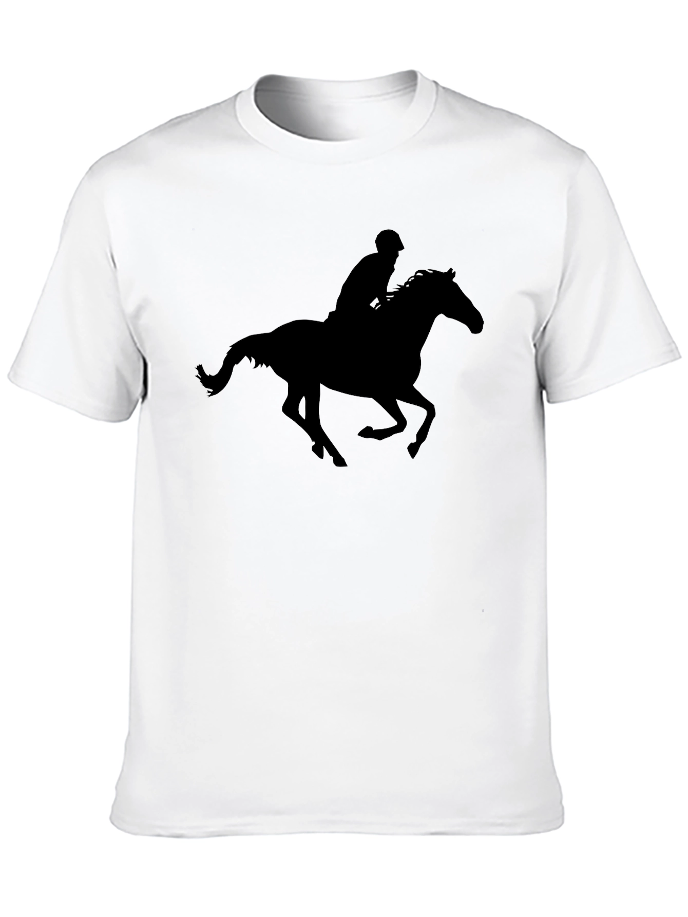 Equestrian Silhouette T-Shirt - Black Graphic Tee