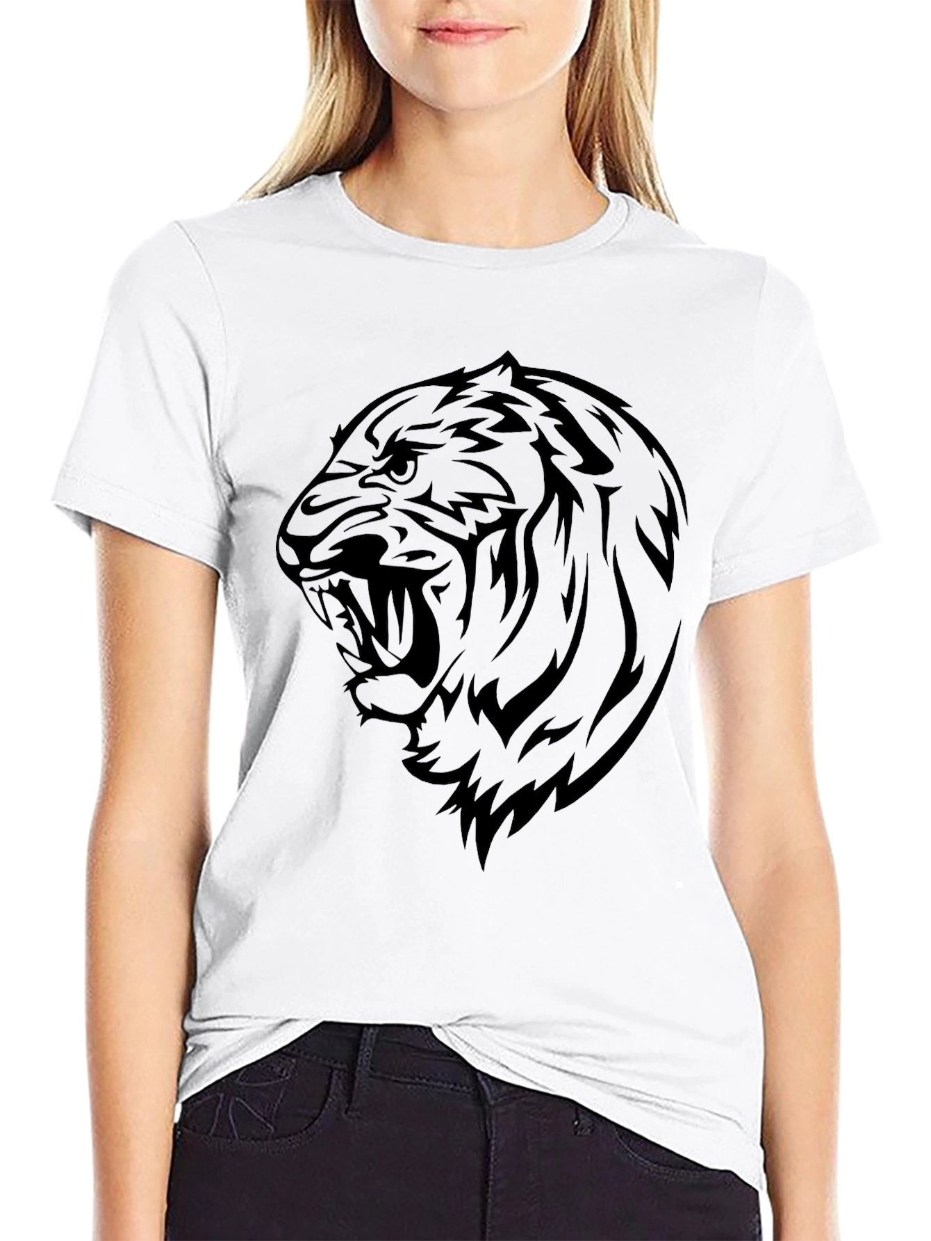 Black Tiger Graphic Tee - Fierce Style