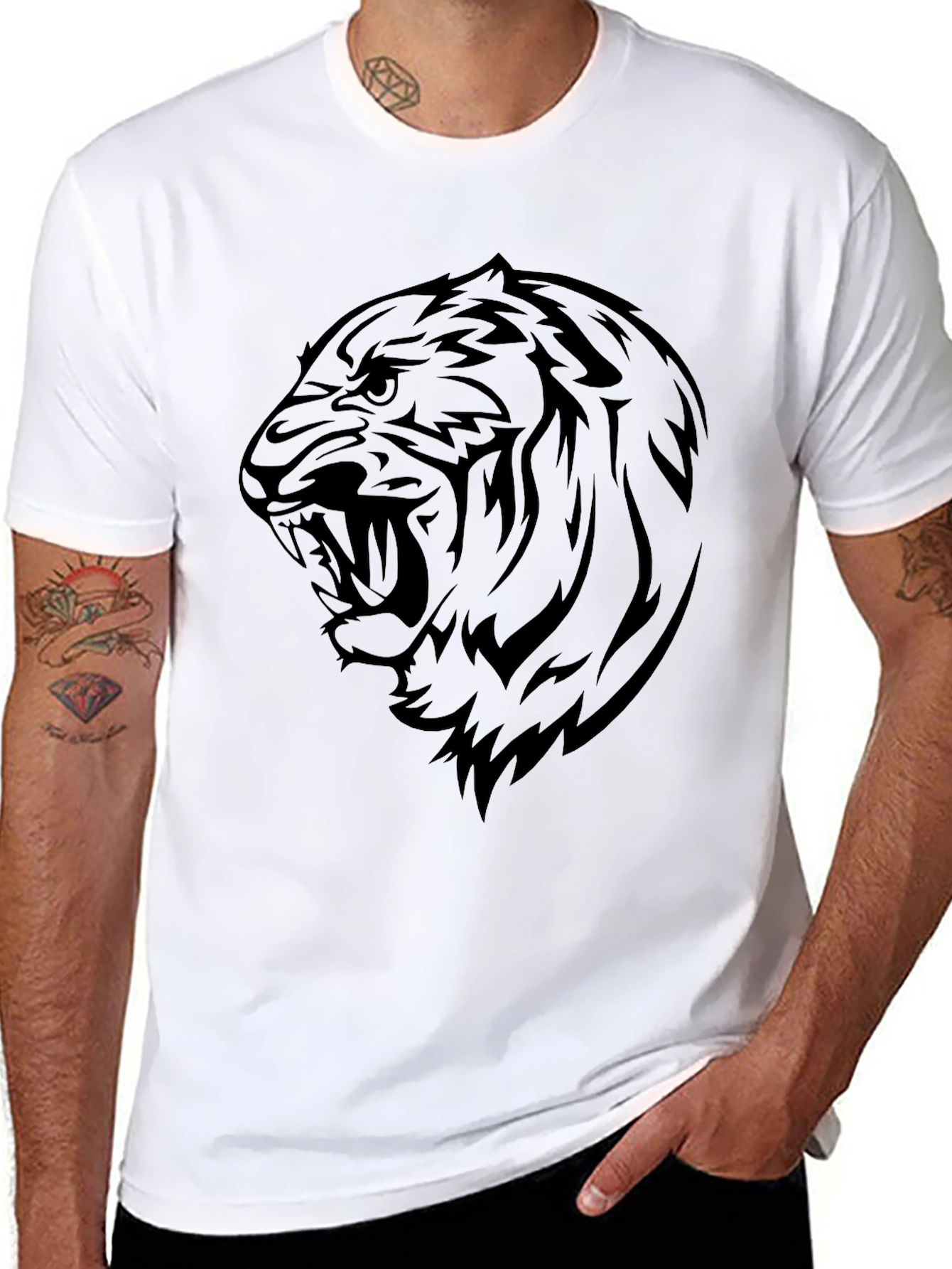 Black Tiger Graphic Tee - Fierce Style