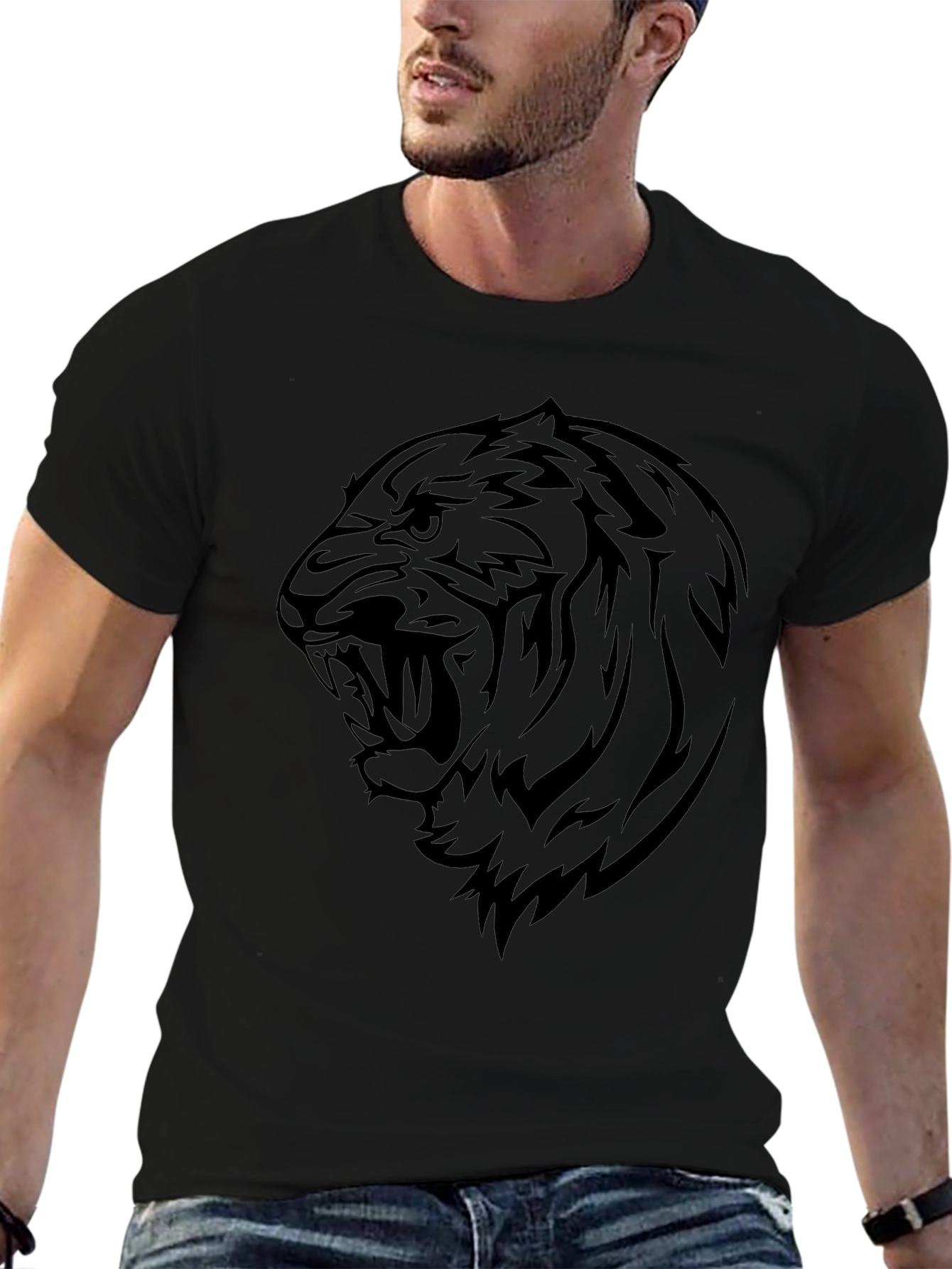 Black Tiger Graphic Tee - Fierce Style