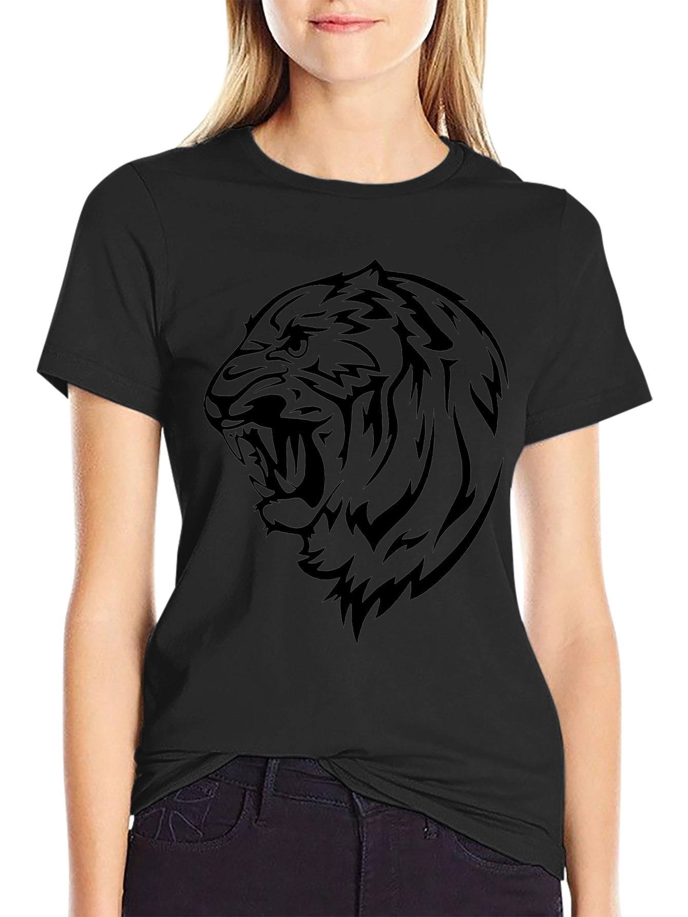 Black Tiger Graphic Tee - Fierce Style
