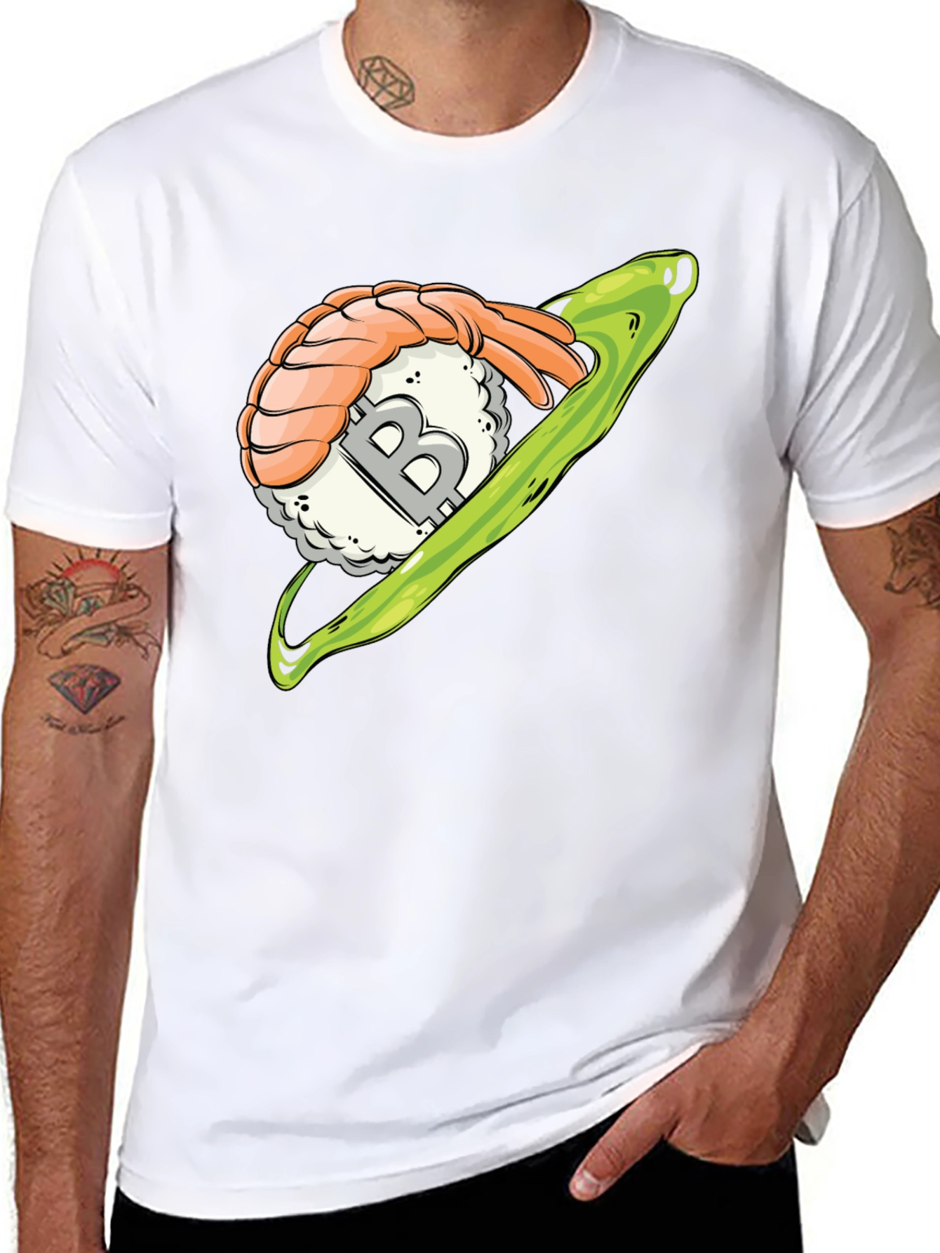 Sushi Bitcoin Black T-Shirt