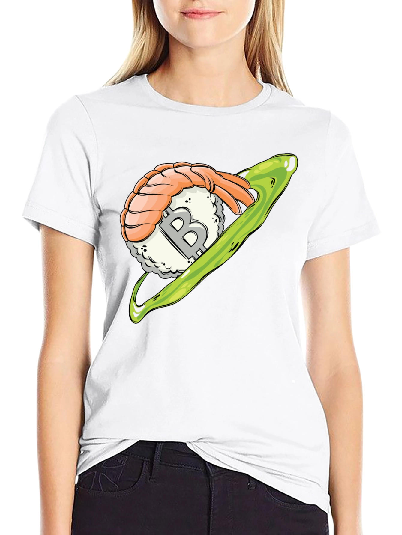 Sushi Bitcoin Black T-Shirt
