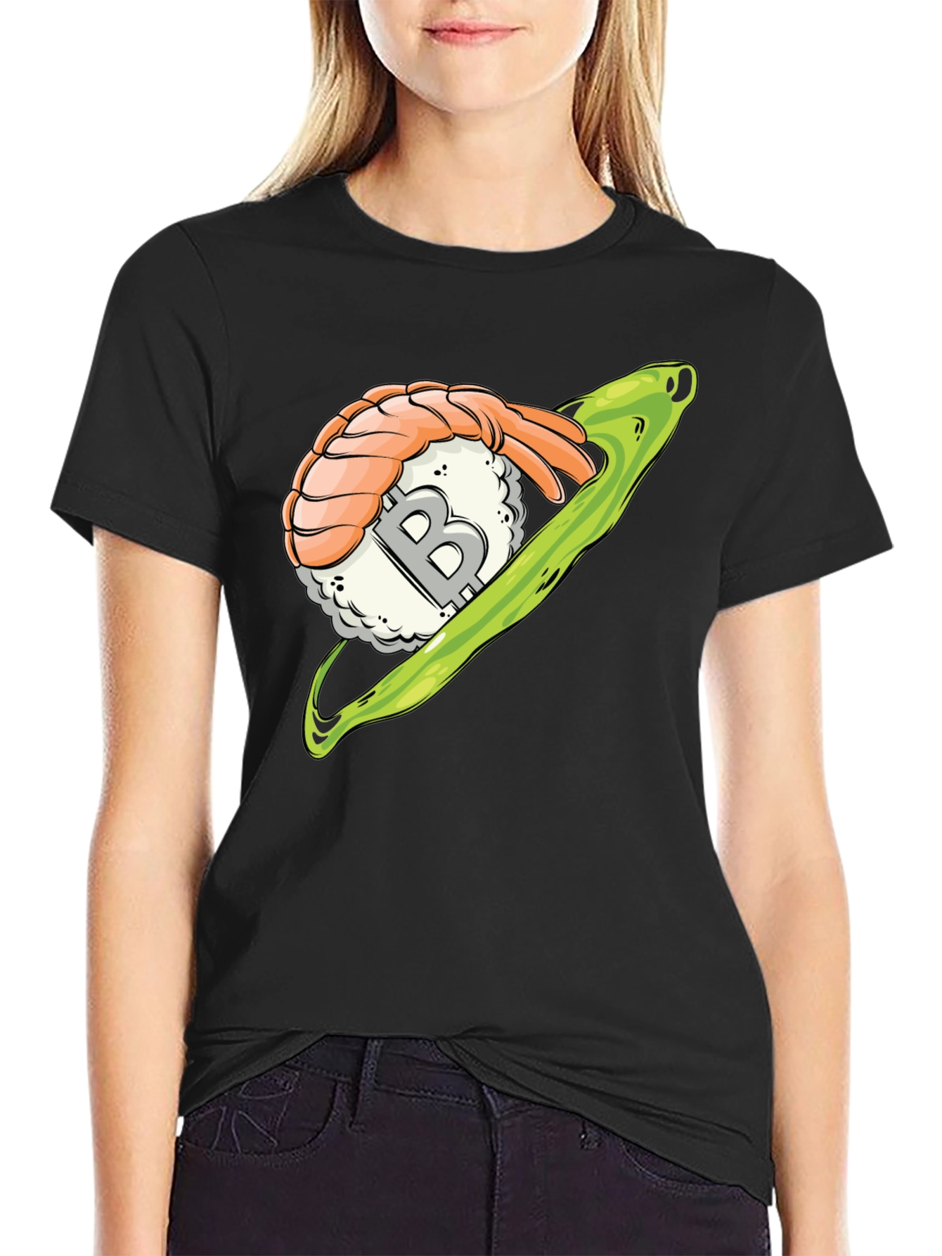 Sushi Bitcoin Black T-Shirt