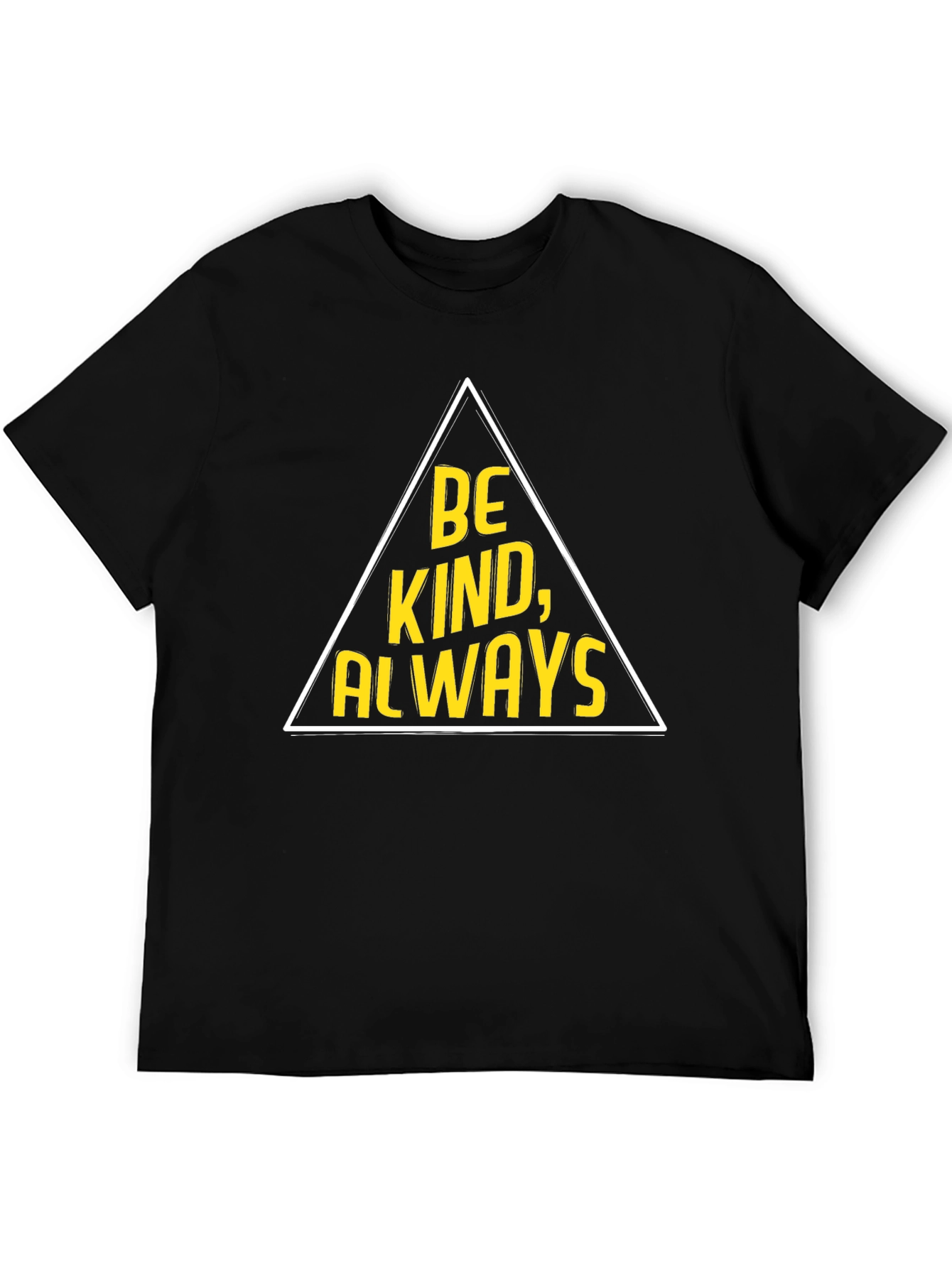 Be Kind Always Graphic Tee - Black Cotton T-Shirt