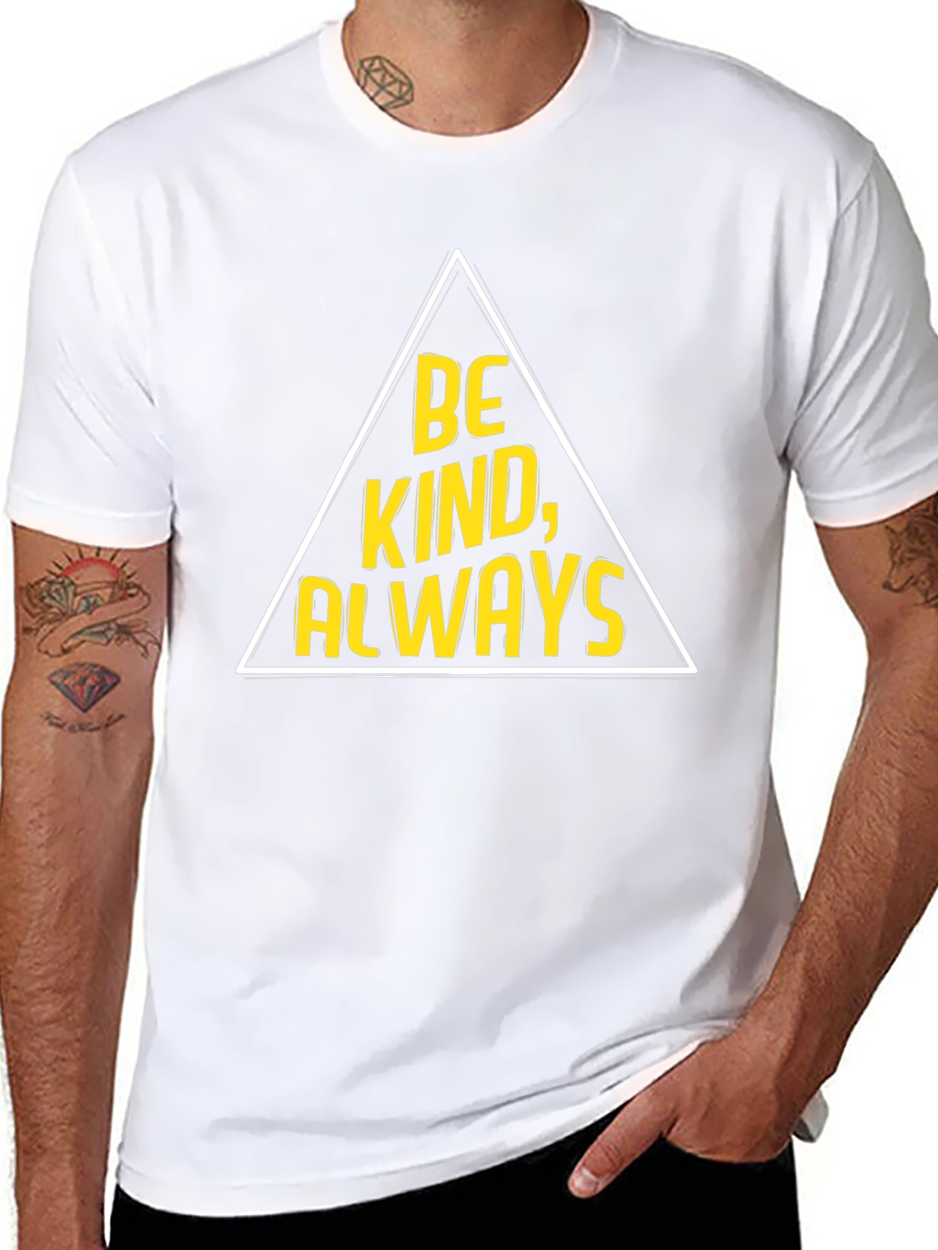 Be Kind Always Graphic Tee - Black Cotton T-Shirt