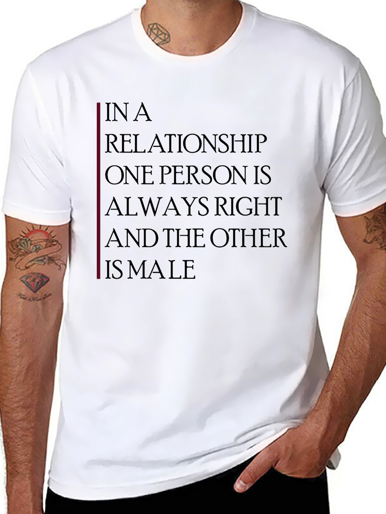 Relationship Humor T-Shirt: Always Right