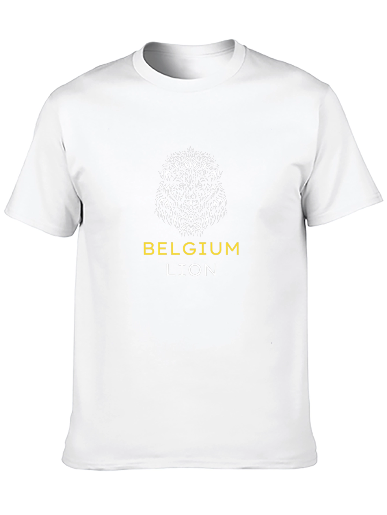 Belgium Lion Graphic Black T-Shirt