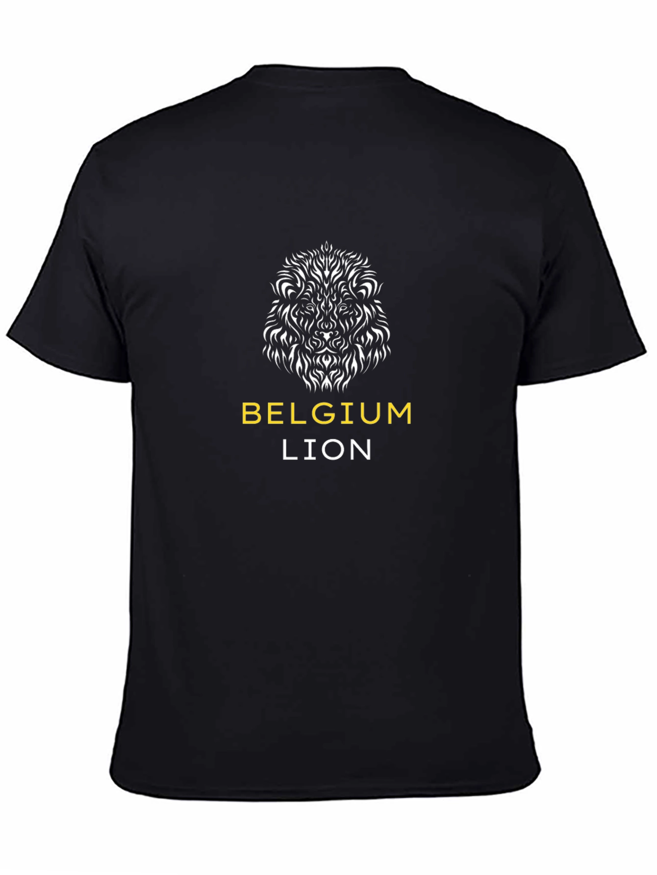 Belgium Lion Graphic Black T-Shirt