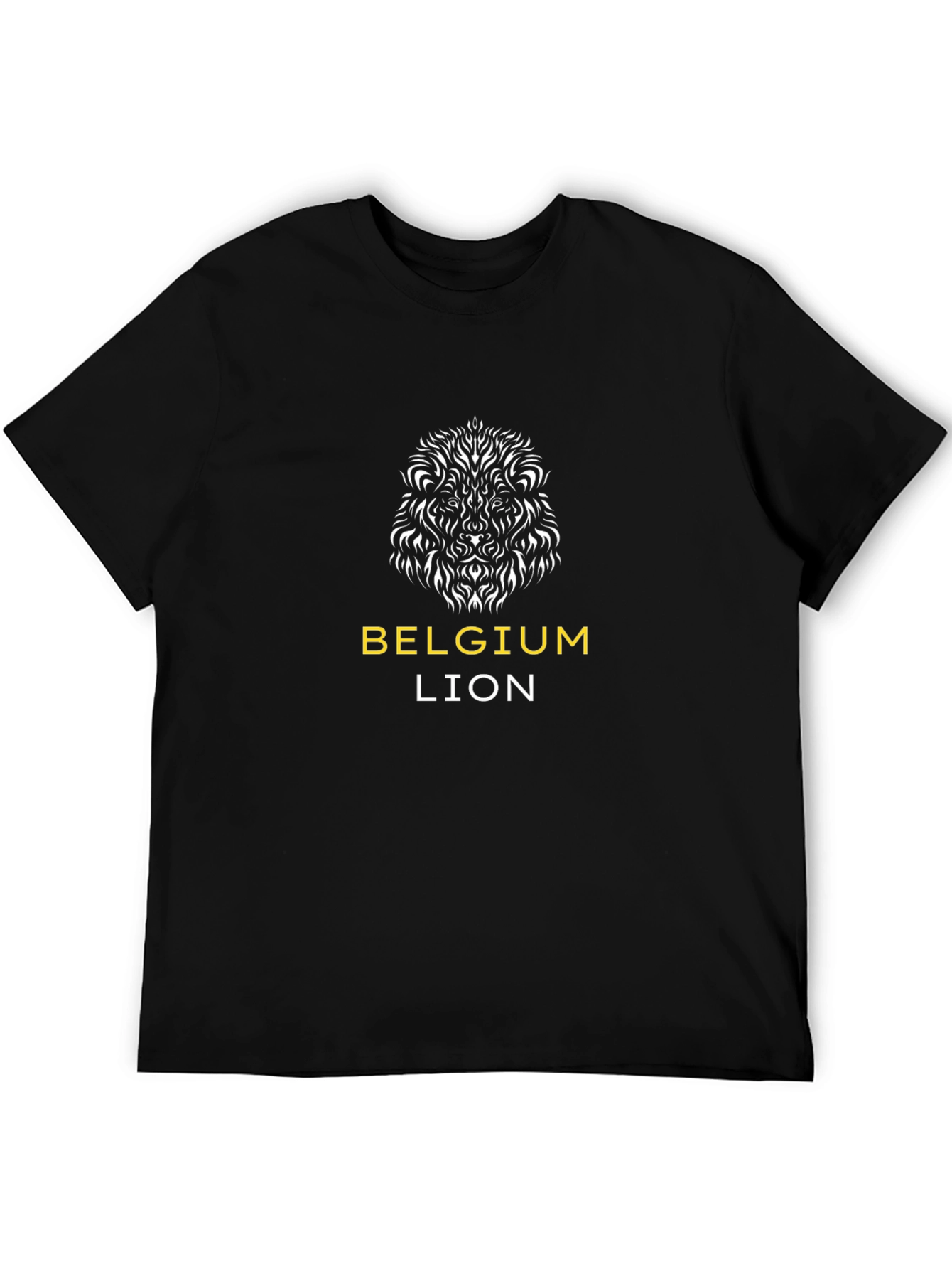 Belgium Lion Graphic Black T-Shirt