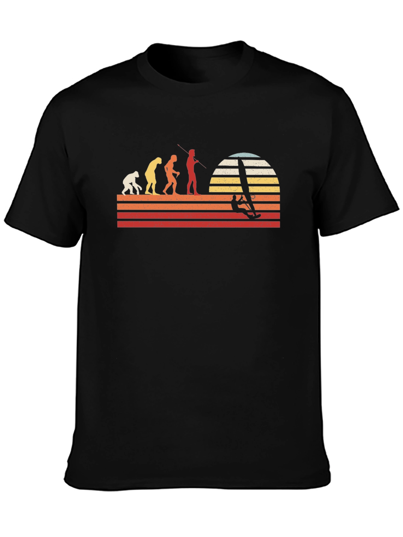 Evolution Windsurfing T-Shirt - Retro Style