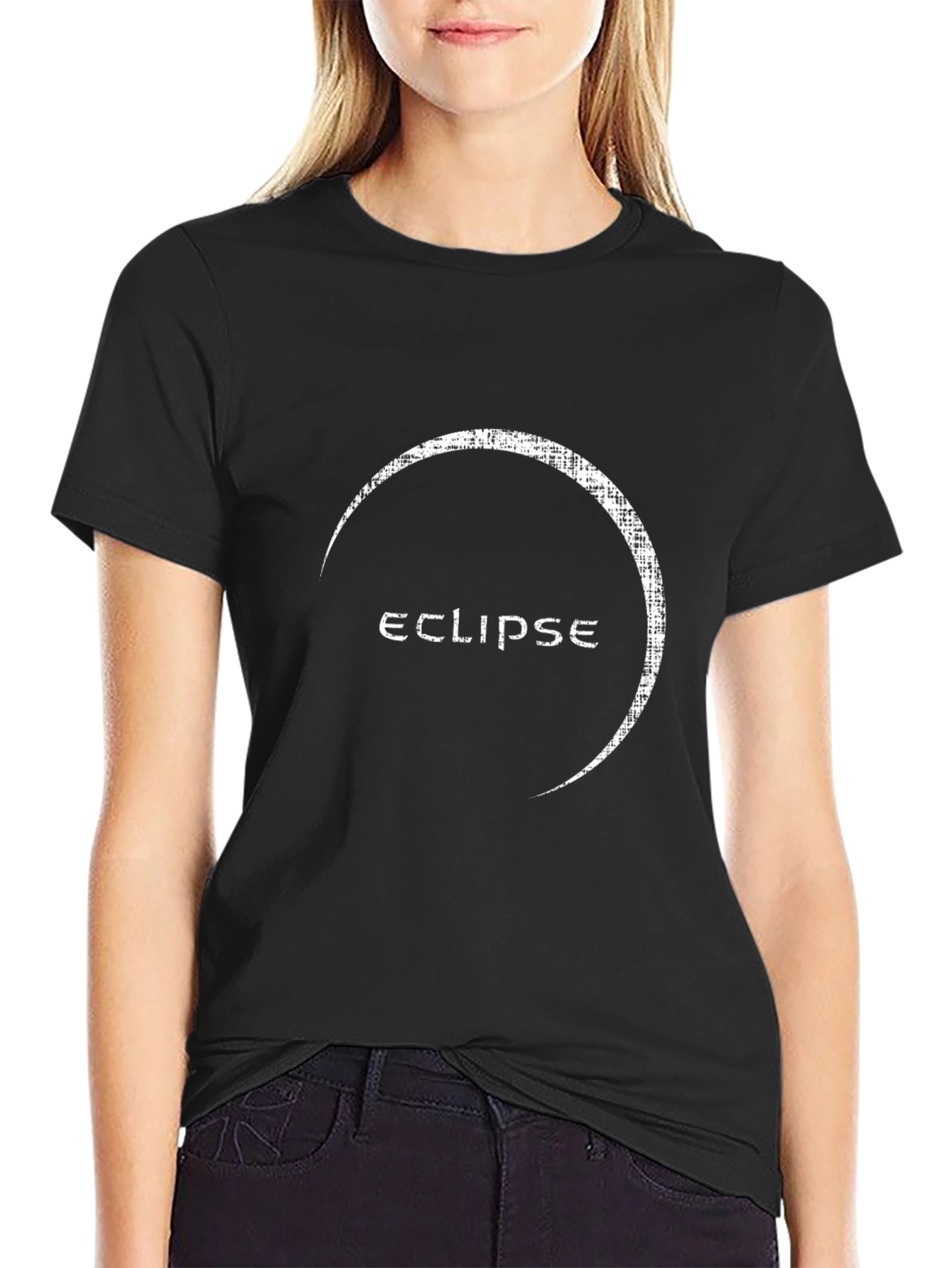 Eclipse Graphic Tee - Modern Black T-Shirt