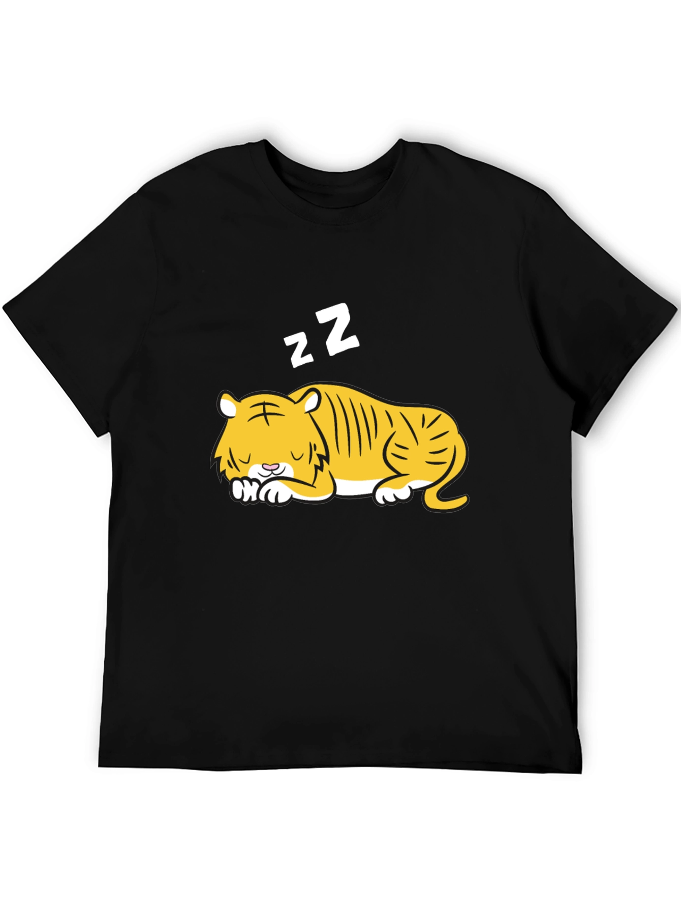 Sleeping Tiger Graphic Tee - Black
