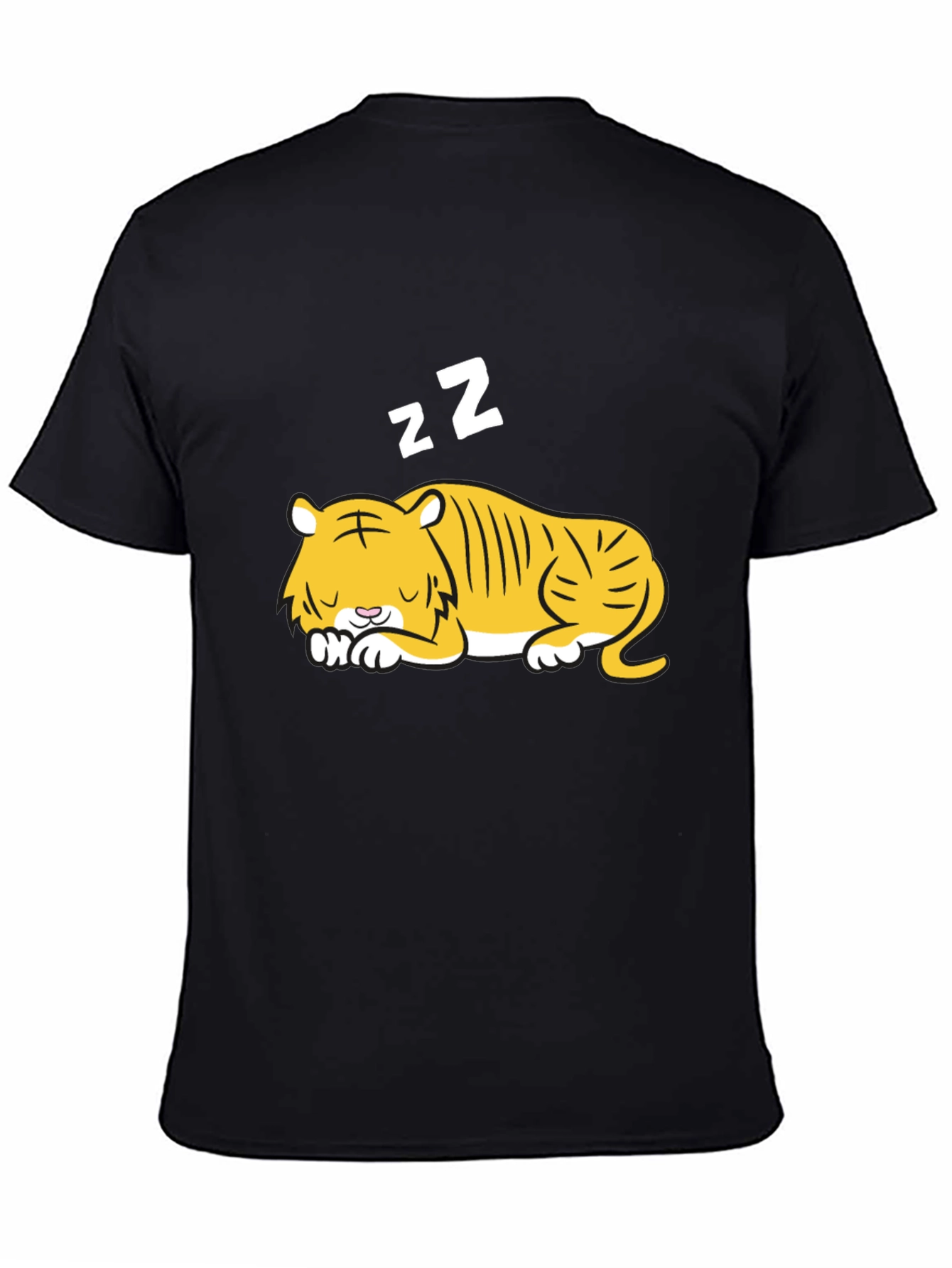 Sleeping Tiger Graphic Tee - Black