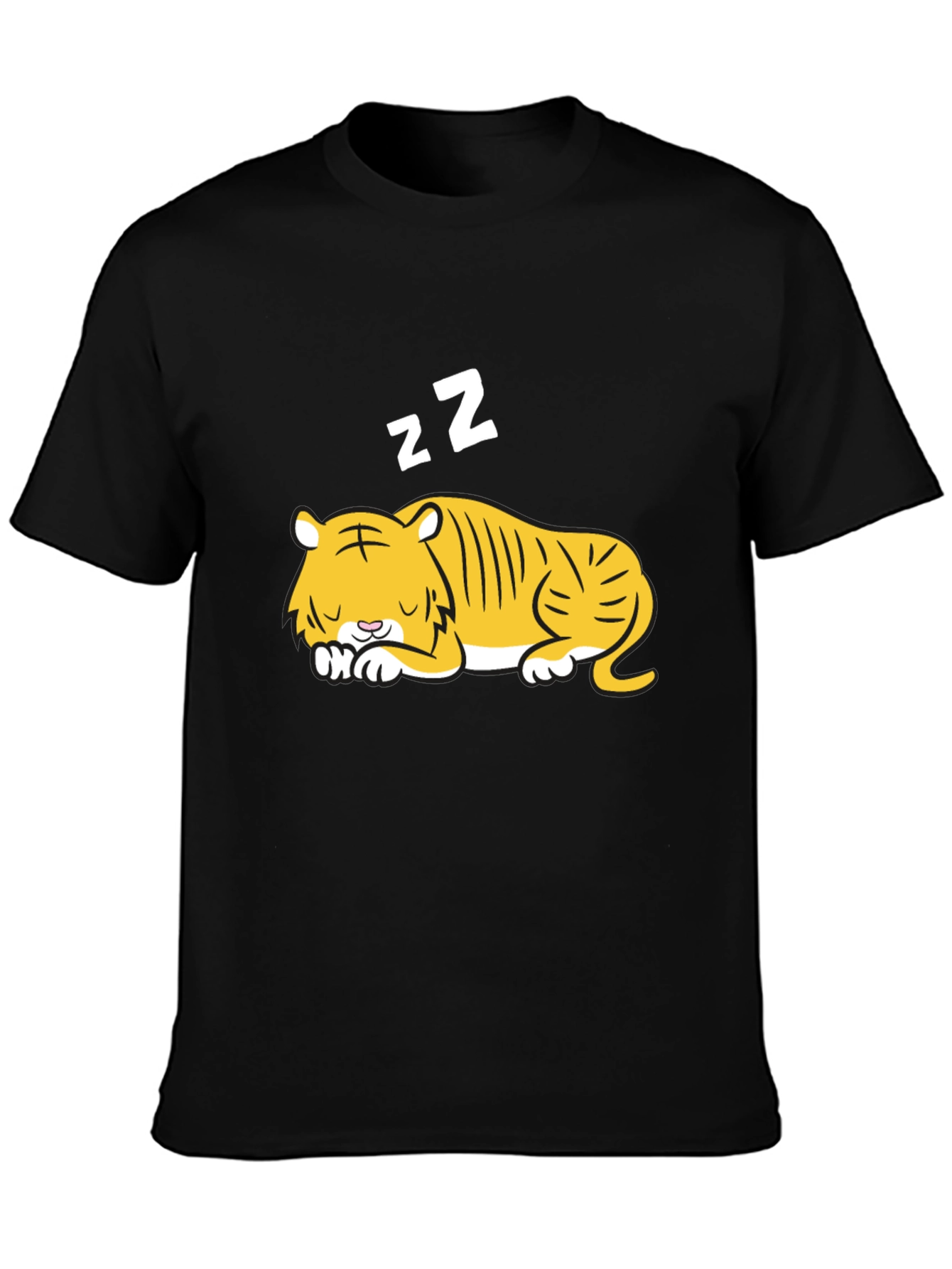 Sleeping Tiger Graphic Tee - Black