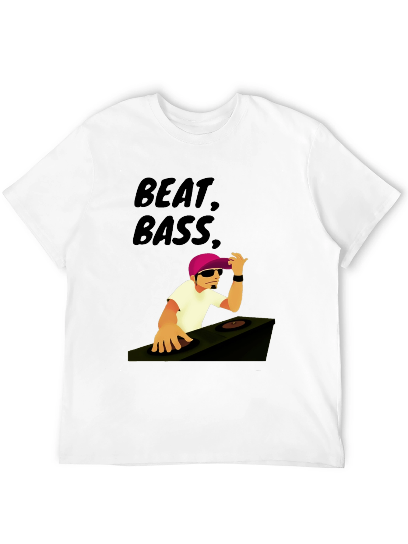 Beat Bass DJ Graphic T-Shirt - Cool Music Tee