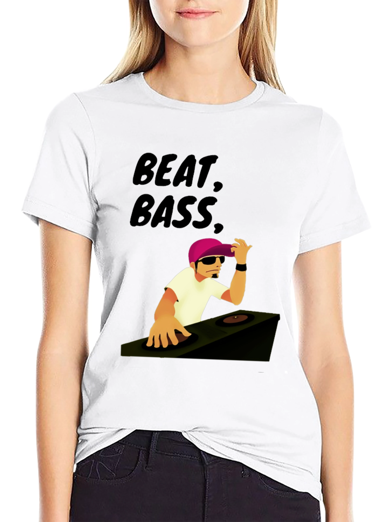 Beat Bass DJ Graphic T-Shirt - Cool Music Tee
