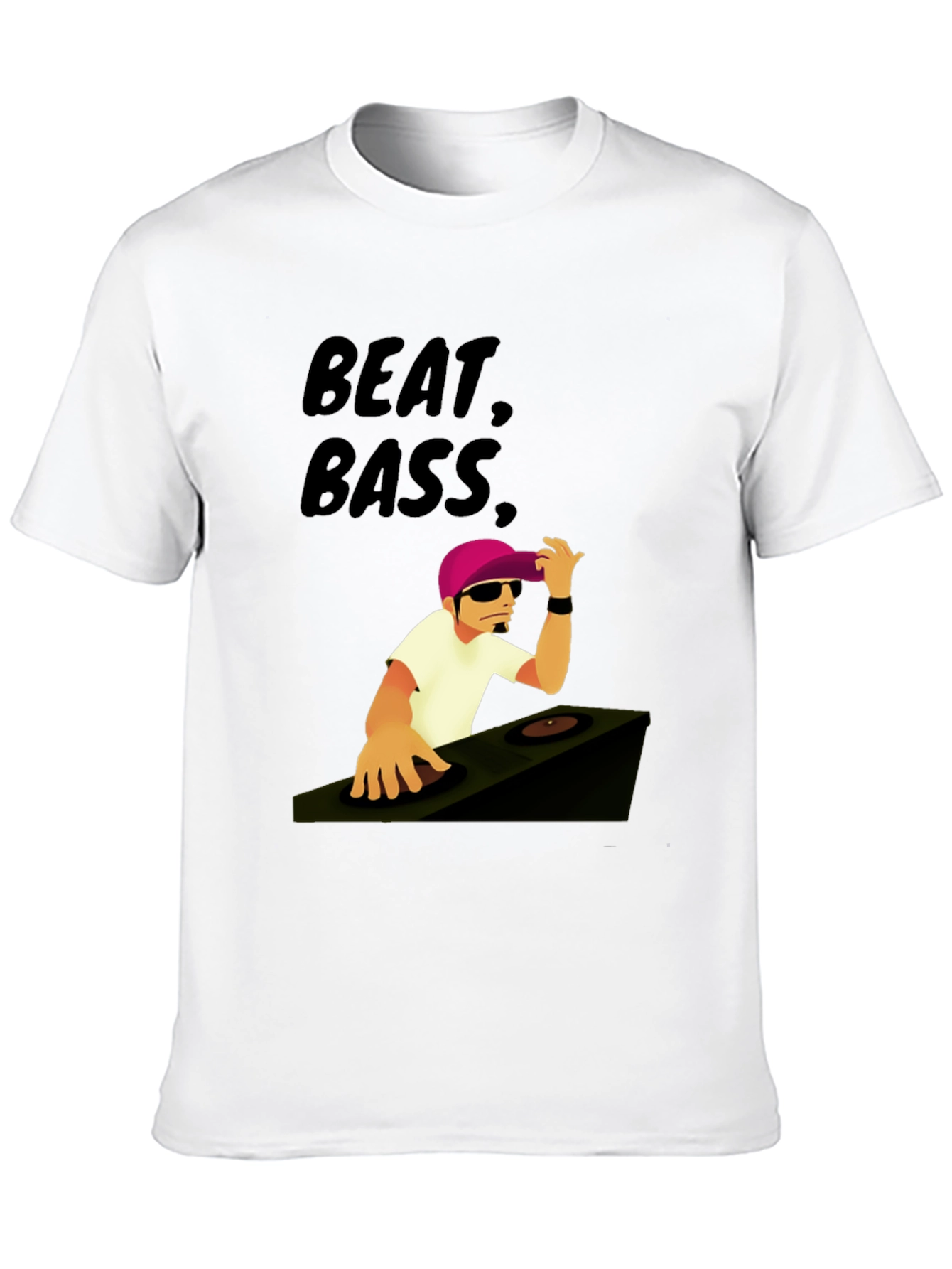 Beat Bass DJ Graphic T-Shirt - Cool Music Tee