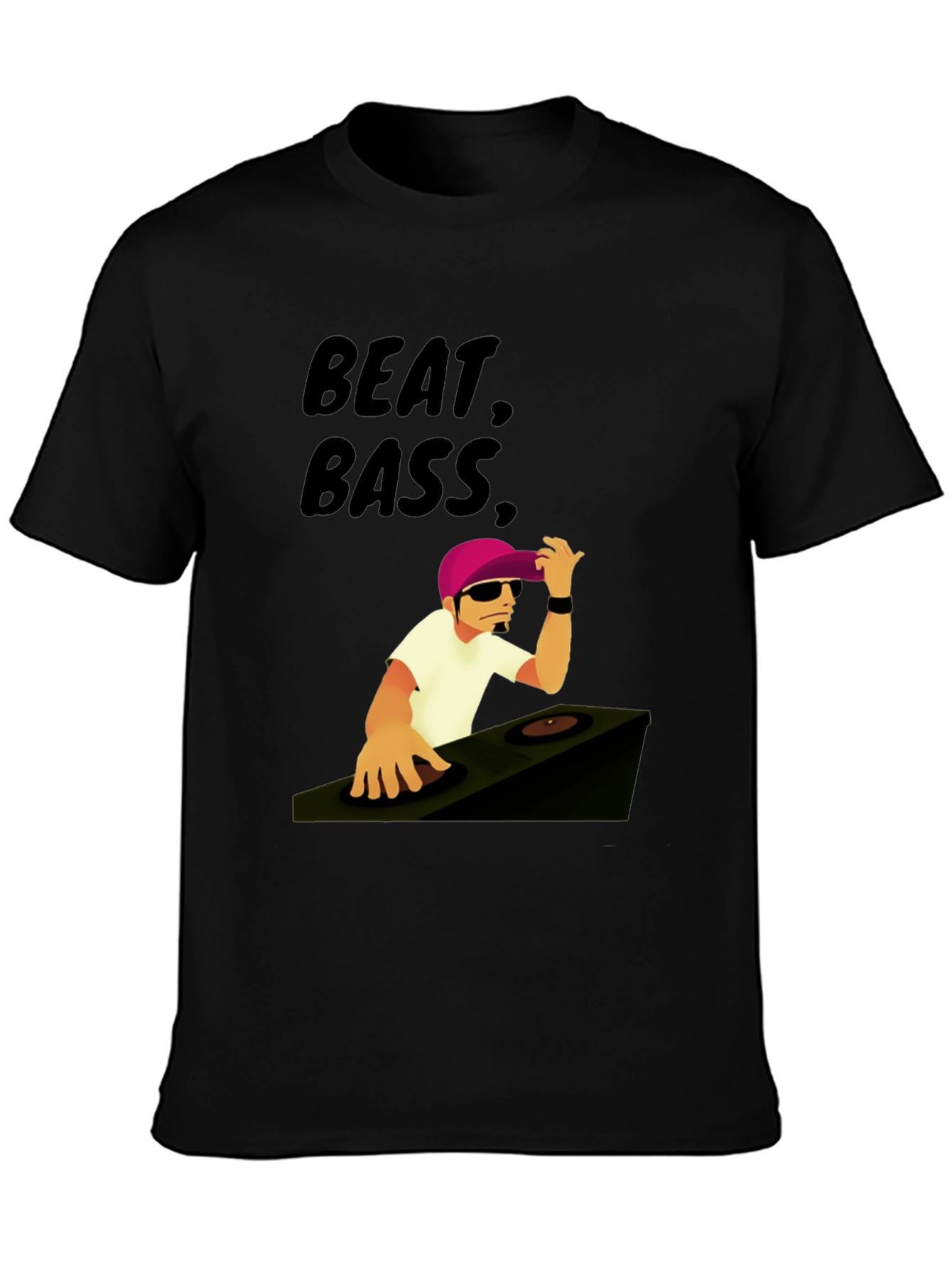 Beat Bass DJ Graphic T-Shirt - Cool Music Tee
