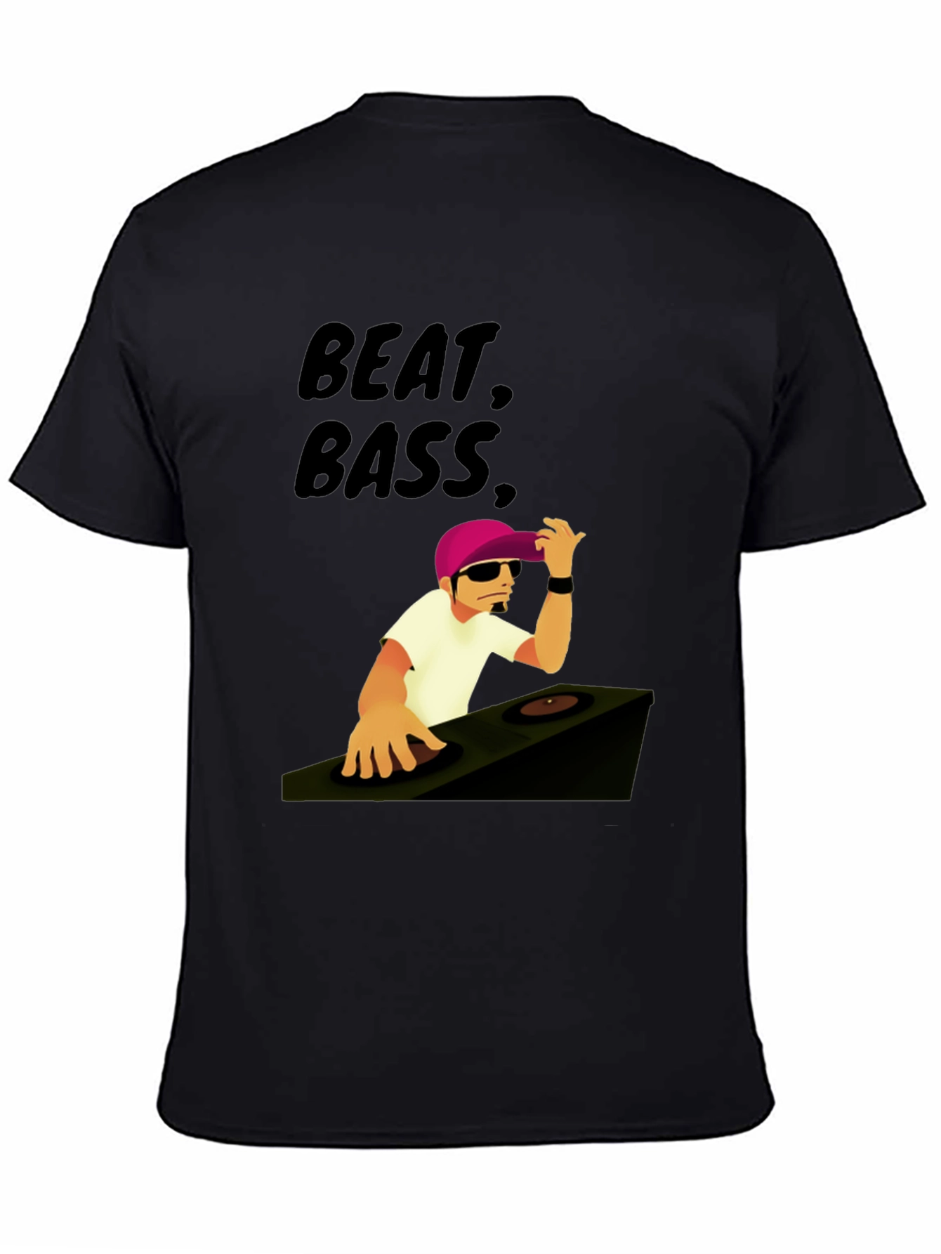 Beat Bass DJ Graphic T-Shirt - Cool Music Tee