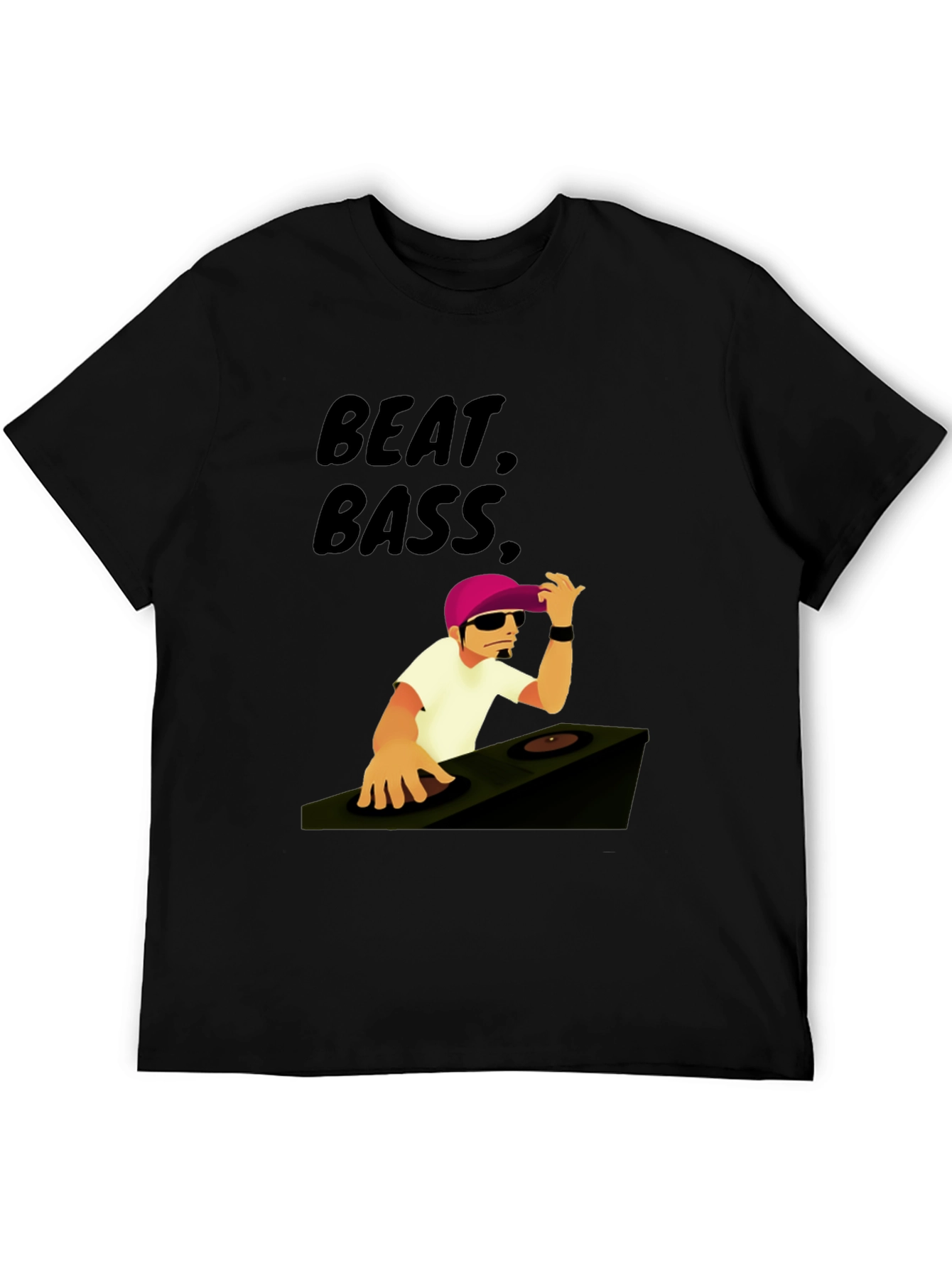Beat Bass DJ Graphic T-Shirt - Cool Music Tee