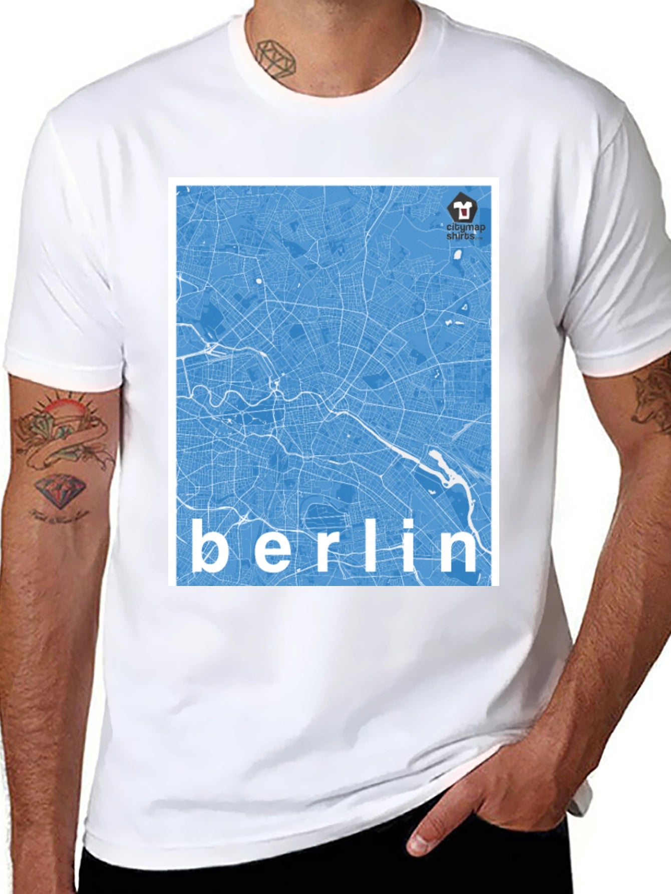 Berlin City Map T-Shirt - Urban Style